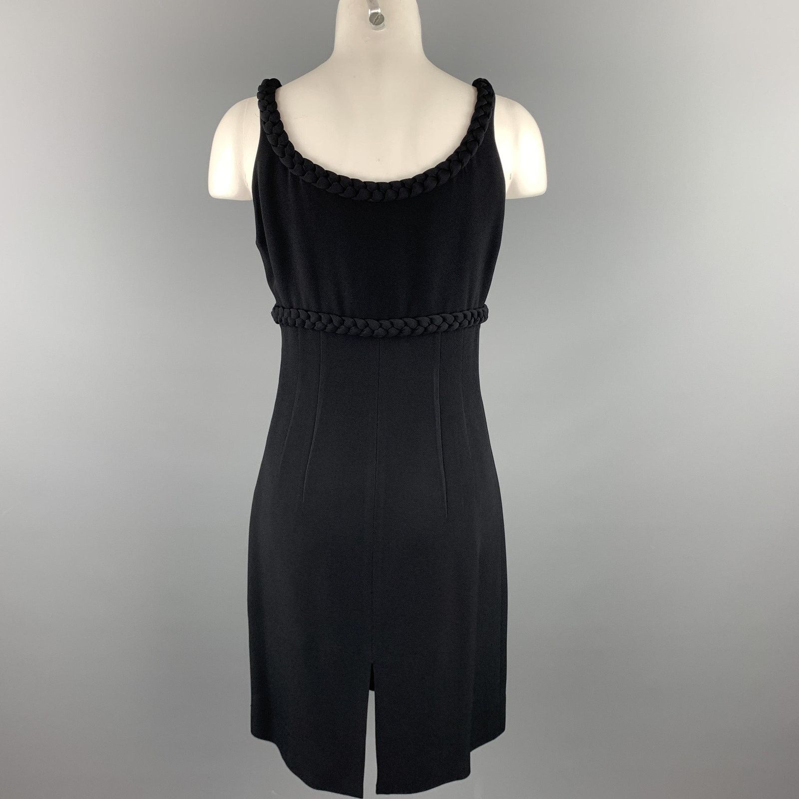 Moschino MOSCHINO Size 8 Black Rayon Empire Waist Cocktail Dress Size M / US 6-8 / IT 42-44 - 4 Thumbnail
