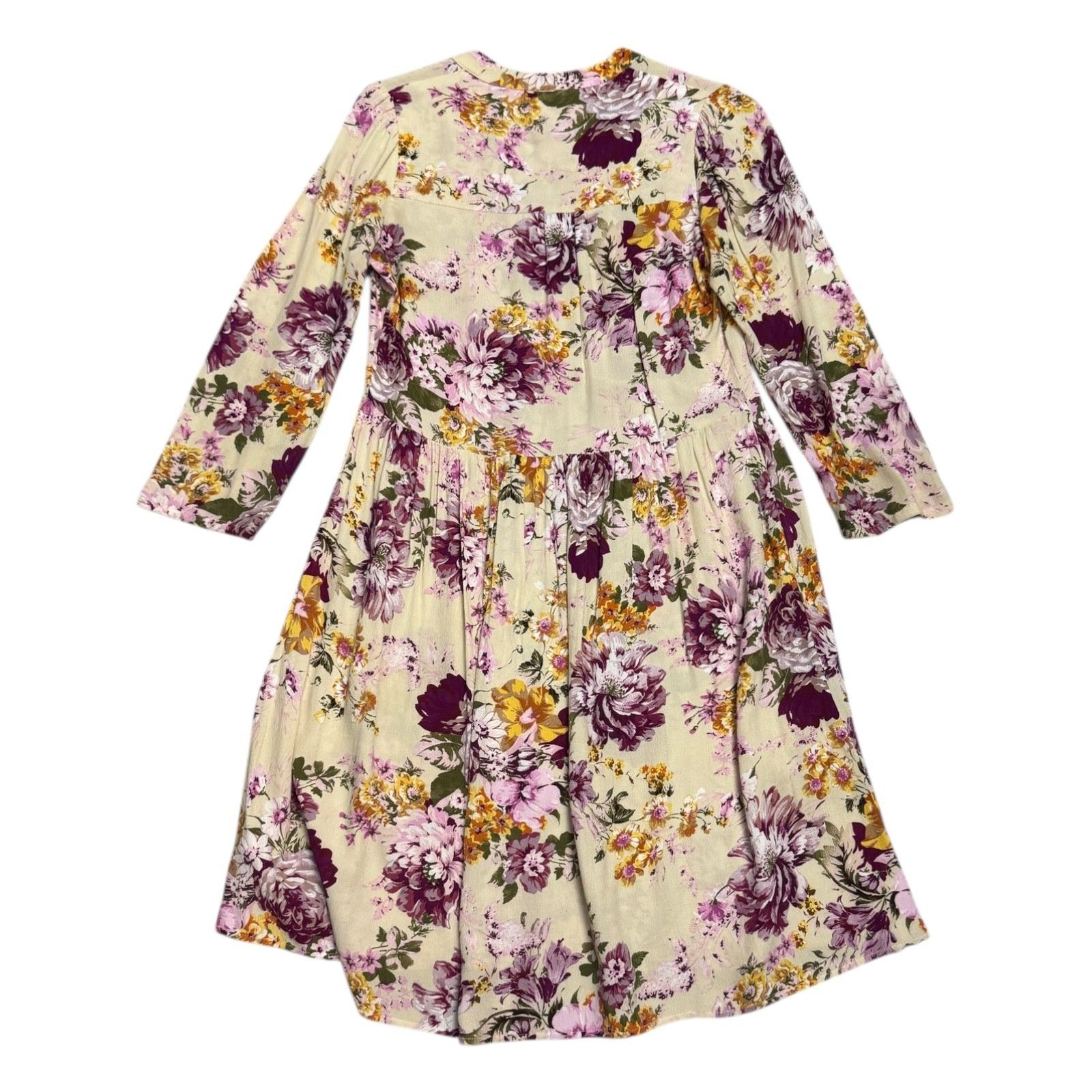 Anthropologie MAEVE ANTHROPOLOGIE Floral Summer Fall Casual Cute Dress XS Size XS / US 0-2 / IT 36-38 - 2 Thumbnail