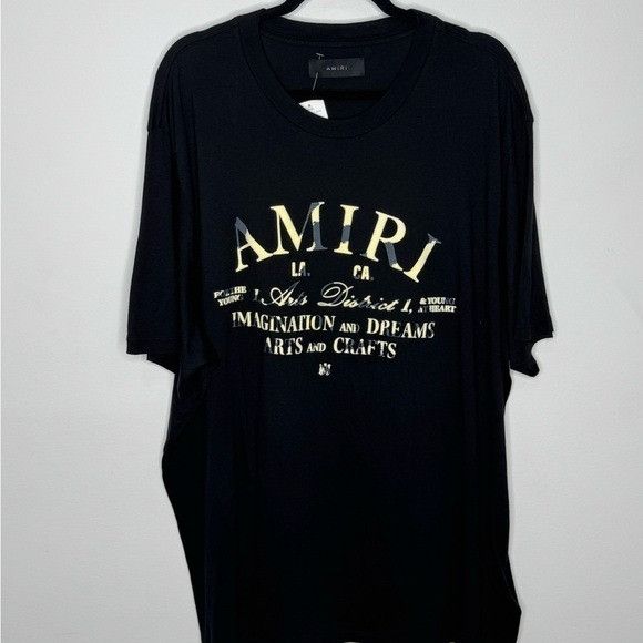 Amiri black destroyed store shirt