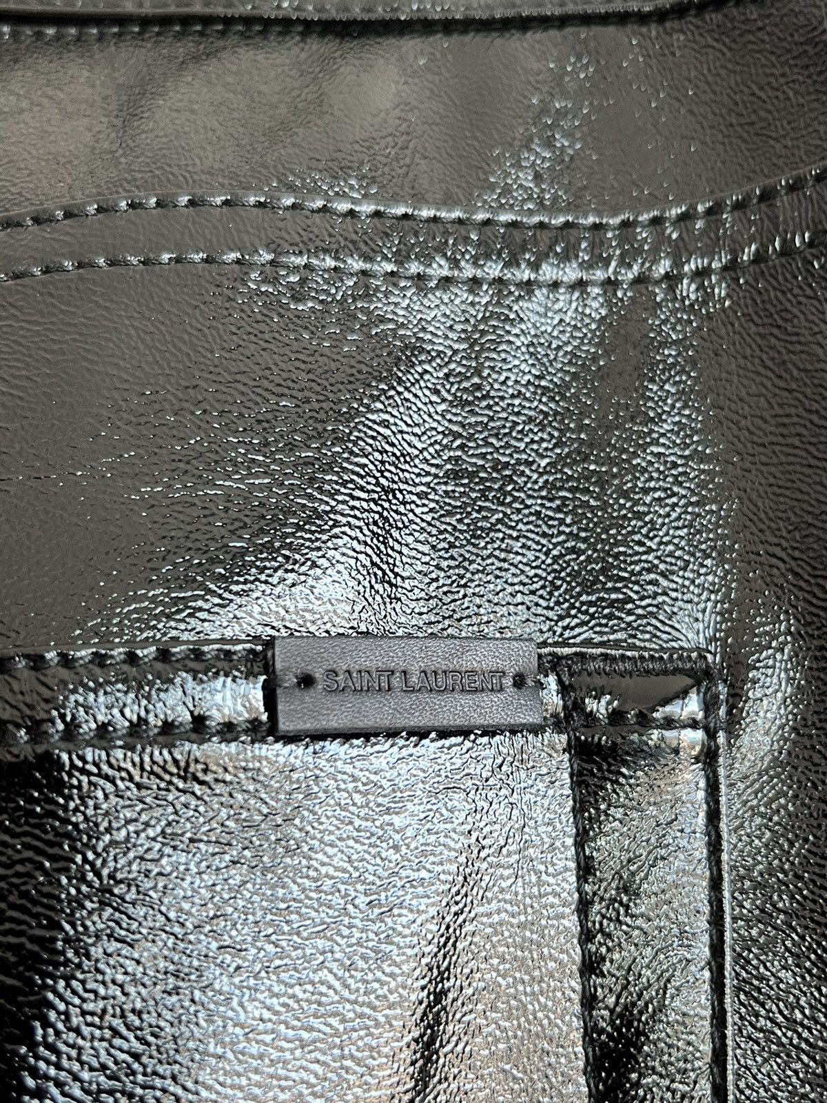 Saint Laurent Paris × Yves Saint Laurent Brand New Runway Saint Laurent Leather Wax Shiny Pant Size US 34 / EU 50 - 23 Thumbnail