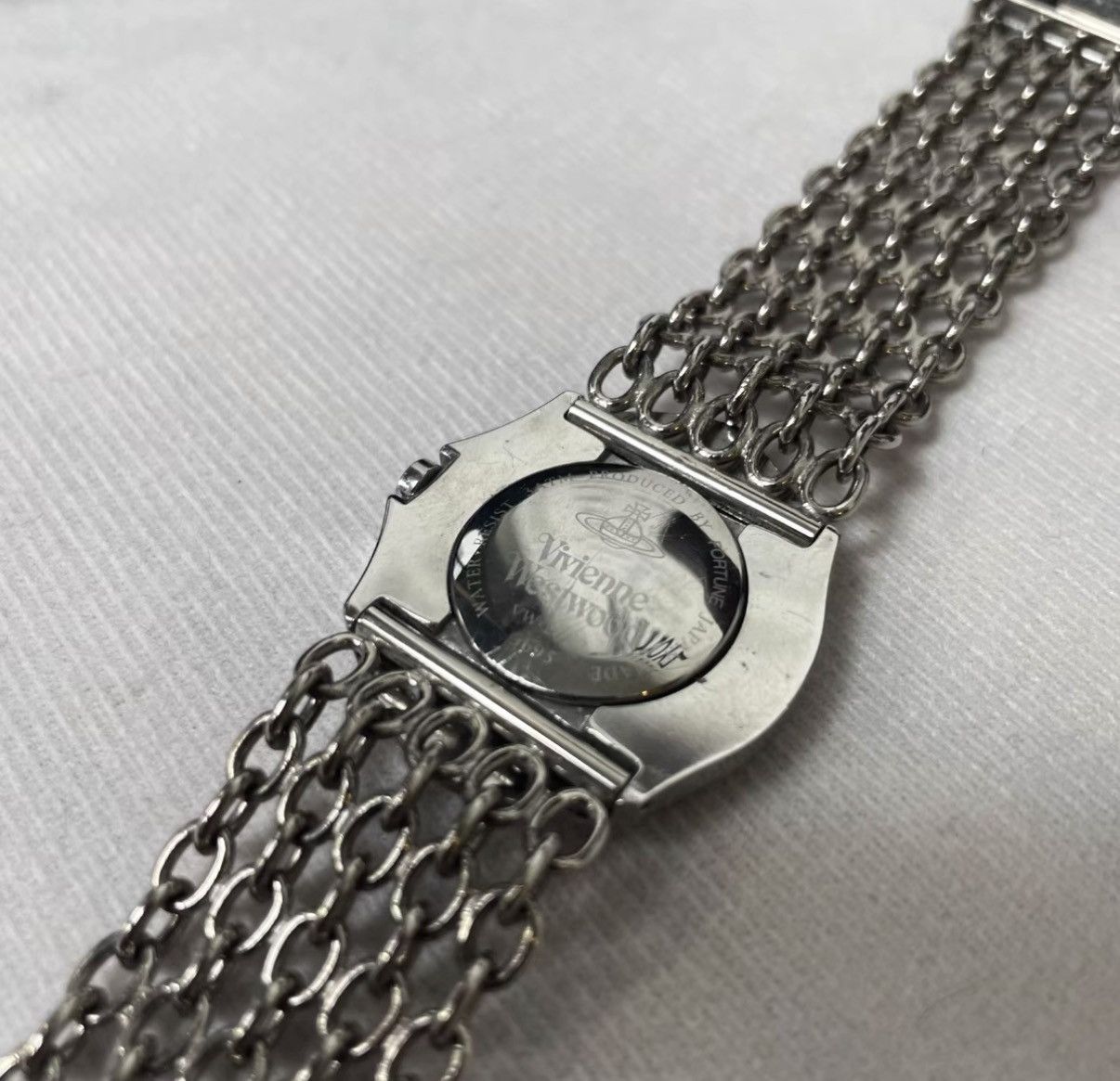 Vivienne Westwood Vivienne Westwood Chain Link Mother-of-Pearl Watch J29 Size ONE SIZE - 6 Thumbnail