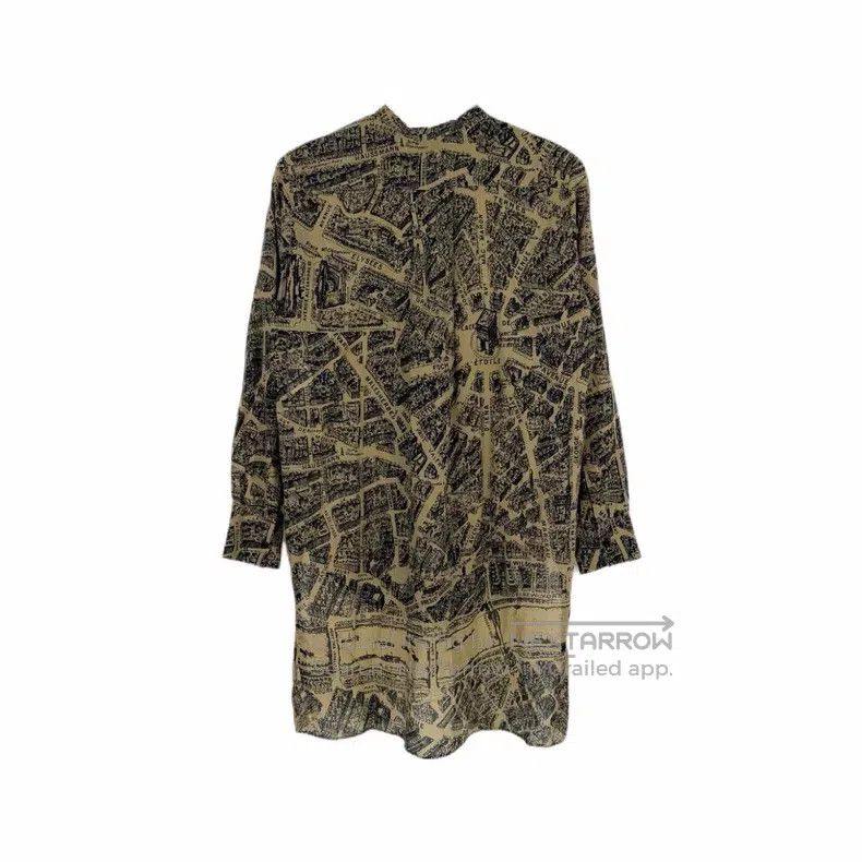 Dior Dior Paris map full print long shirt Size XXS / US 00 / IT 34 - 2 Thumbnail