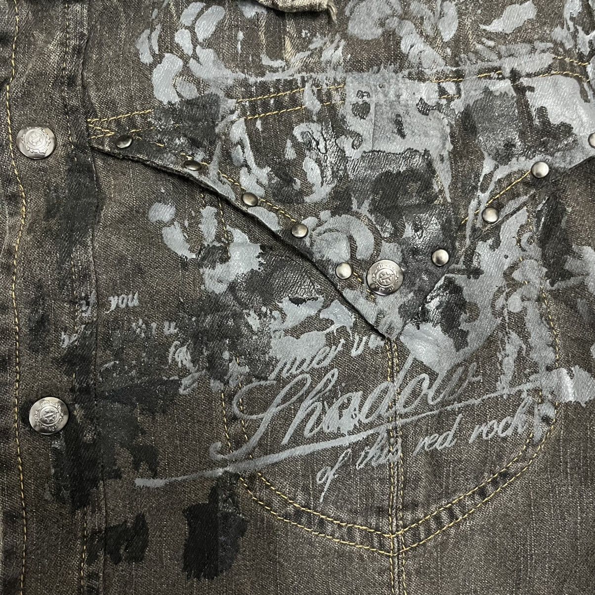 Hysteric Glamour 2000s Splendid Satisfation Poem Western Shirt Punk Lgb Size US L / EU 52-54 / 3 - 6 Thumbnail