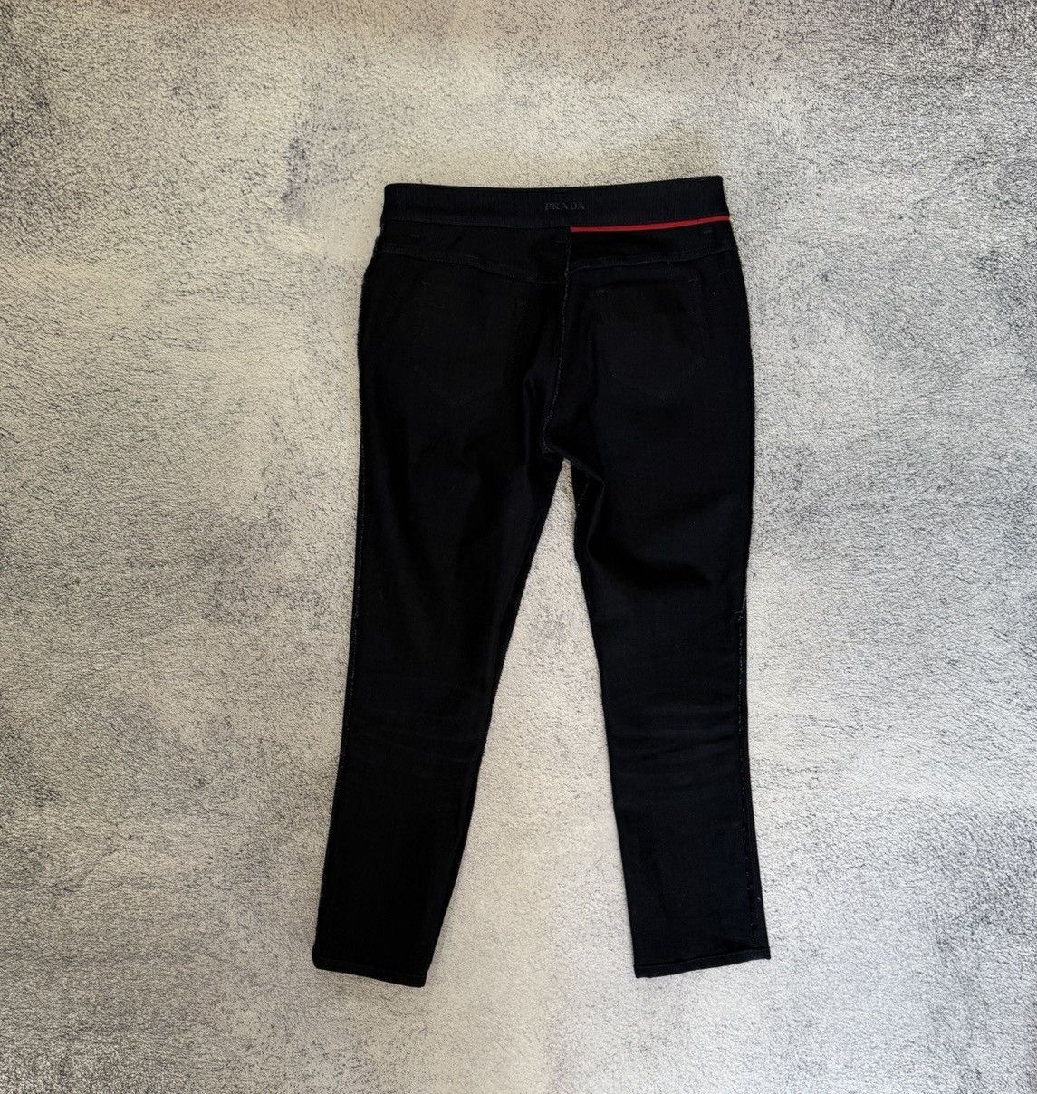 Prada Prada Women Jeans Straight Dark Indigo Denim Italy Size 29 Size 29" - 11 Thumbnail