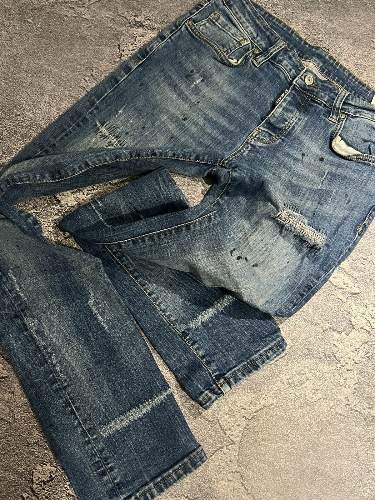 Japanese Brand Vintage Japanese Conceptual Skinny Relaxed Faded Jean Size US 32 / EU 48 - 3 Thumbnail