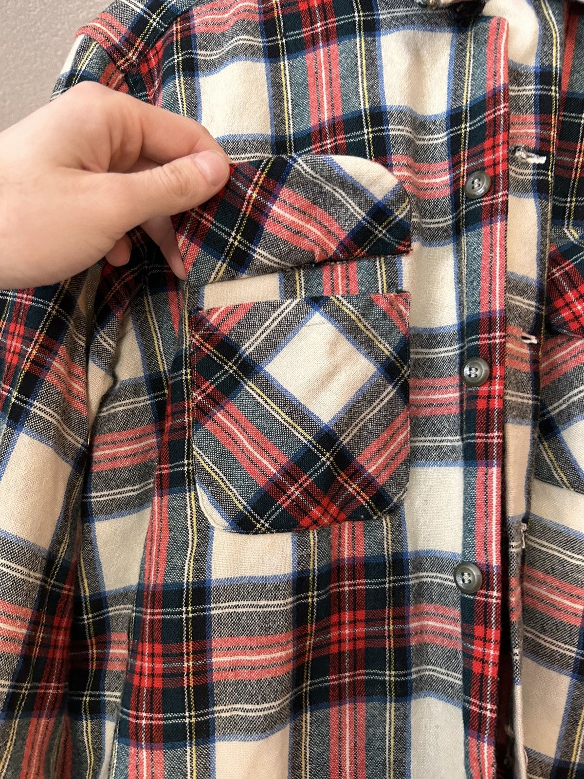 Vintage 1950s Field & Stream Wool Flannel Shirt Size US L / EU 52-54 / 3 - 5 Thumbnail