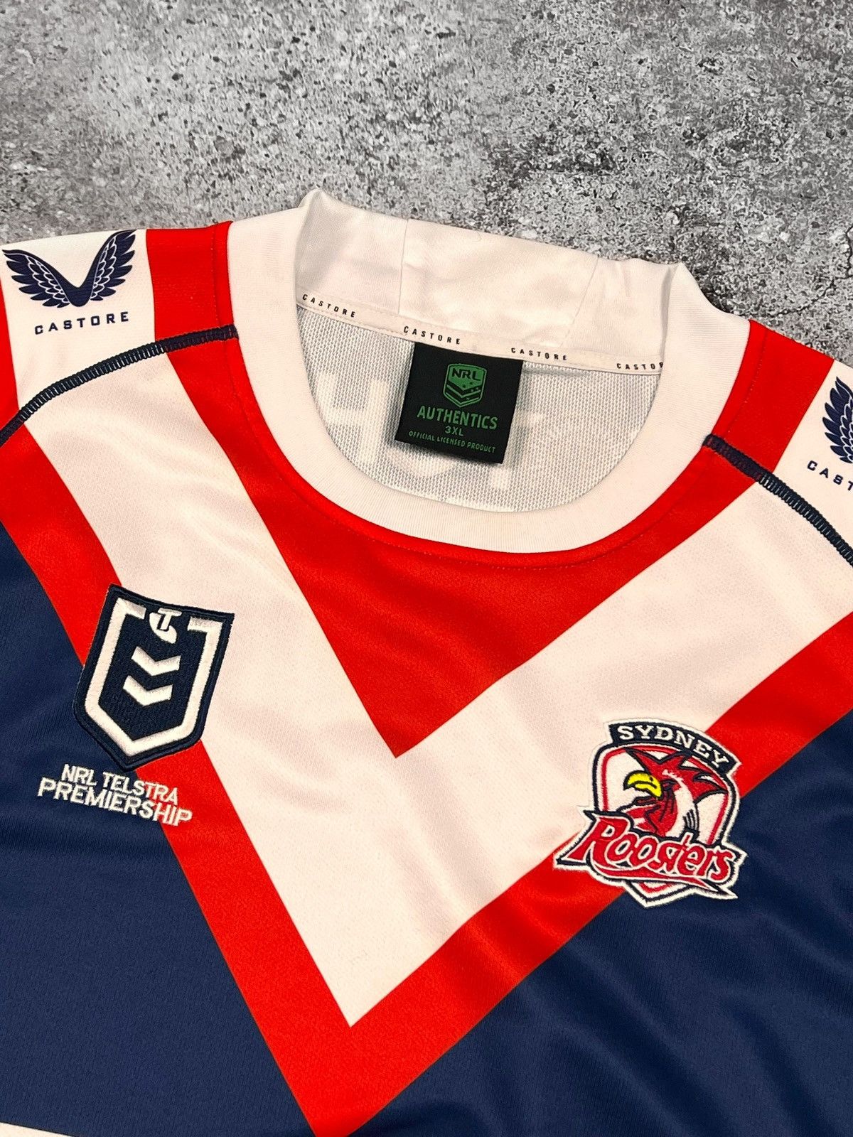 Vintage Vintage 90s NRL Sydney Roosters Rugby Jersey Blue Size XL Size US XXL / EU 58 / 5 - 2 Thumbnail