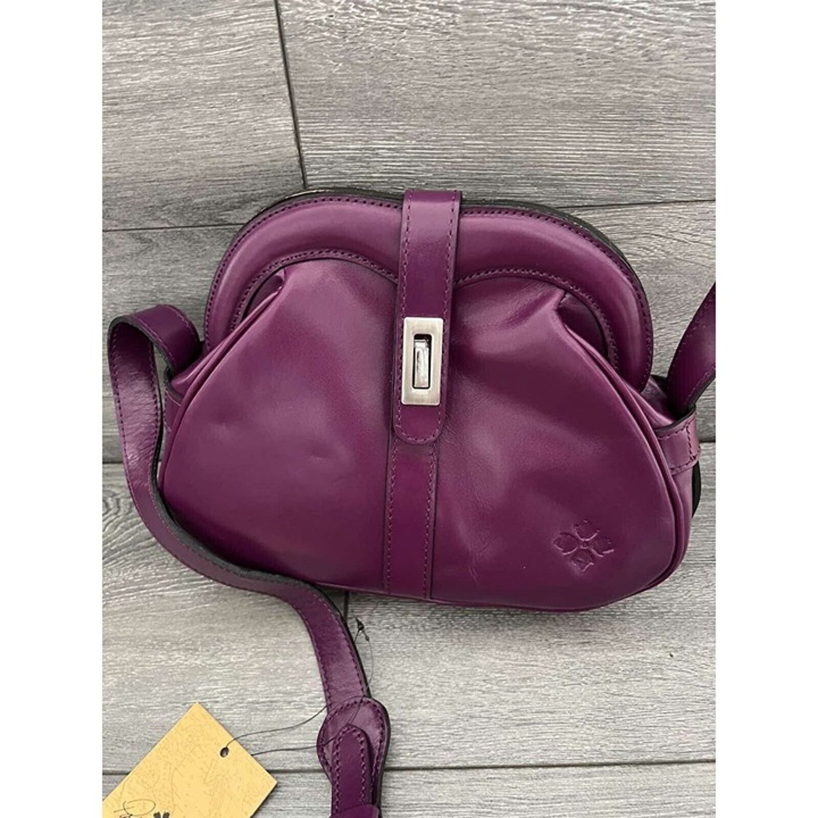 Patricia Nash Patricia Nash Frame Leather Crossbody Bag Dark Purple bag Size M / US 6-8 / IT 42-44 - 2 Thumbnail