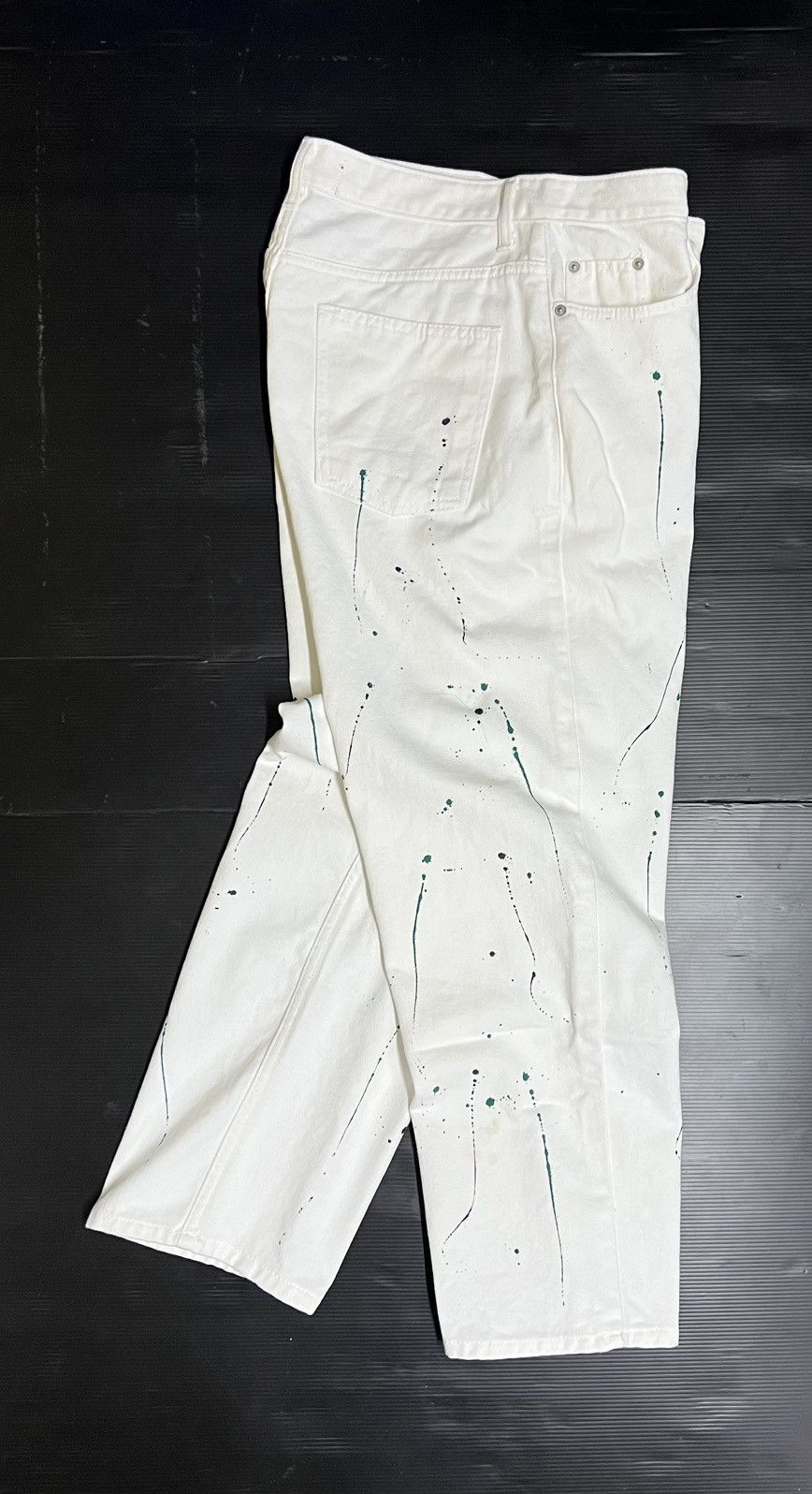 Other 🔥HOT DROPS🔥ART PAINT DESIGN WHITE DENIM PANTS Size US 34 / EU 50 - 5 Thumbnail