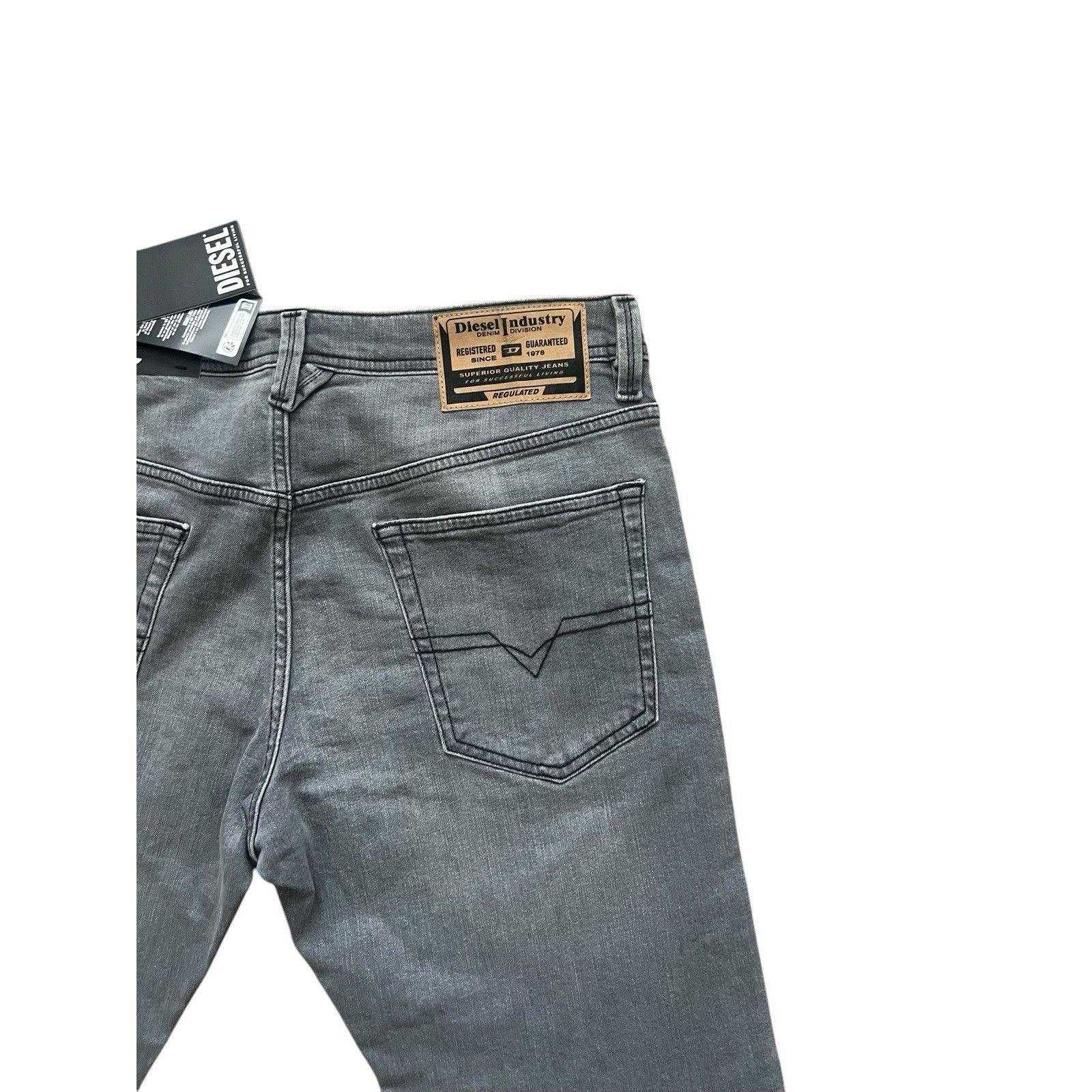 Diesel Diesel Mens Jeans Larkee Straight RB068 Black Size 33/32 Size US 33 - 6 Thumbnail