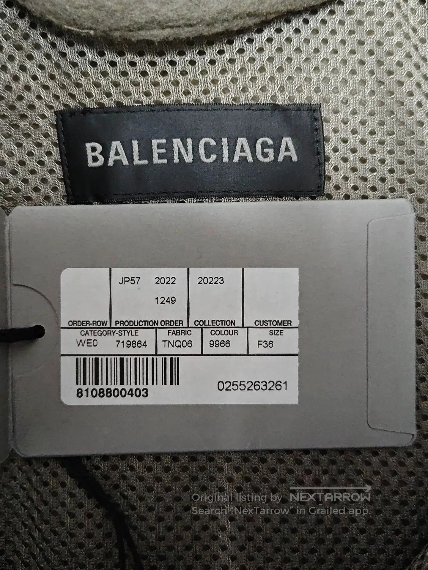 Balenciaga Balenciaga FW22 Sporty Print Solid Jacket. Size XS / US 0-2 / IT 36-38 - 4 Thumbnail