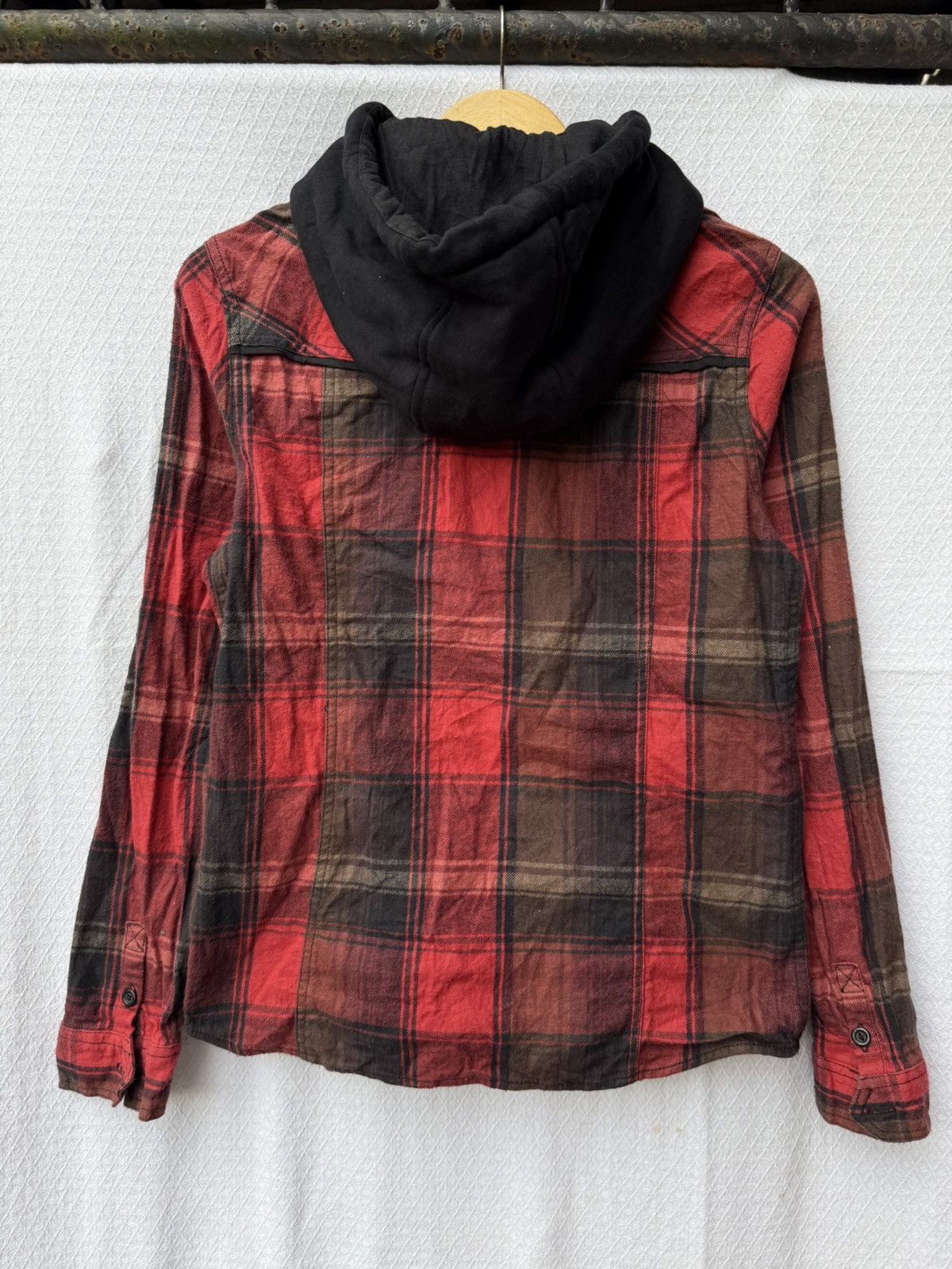 Hysteric Glamour Vintage Style Double Layer Hoodie Plaid Shirt Size US M / EU 48-50 / 2 - 2 Thumbnail