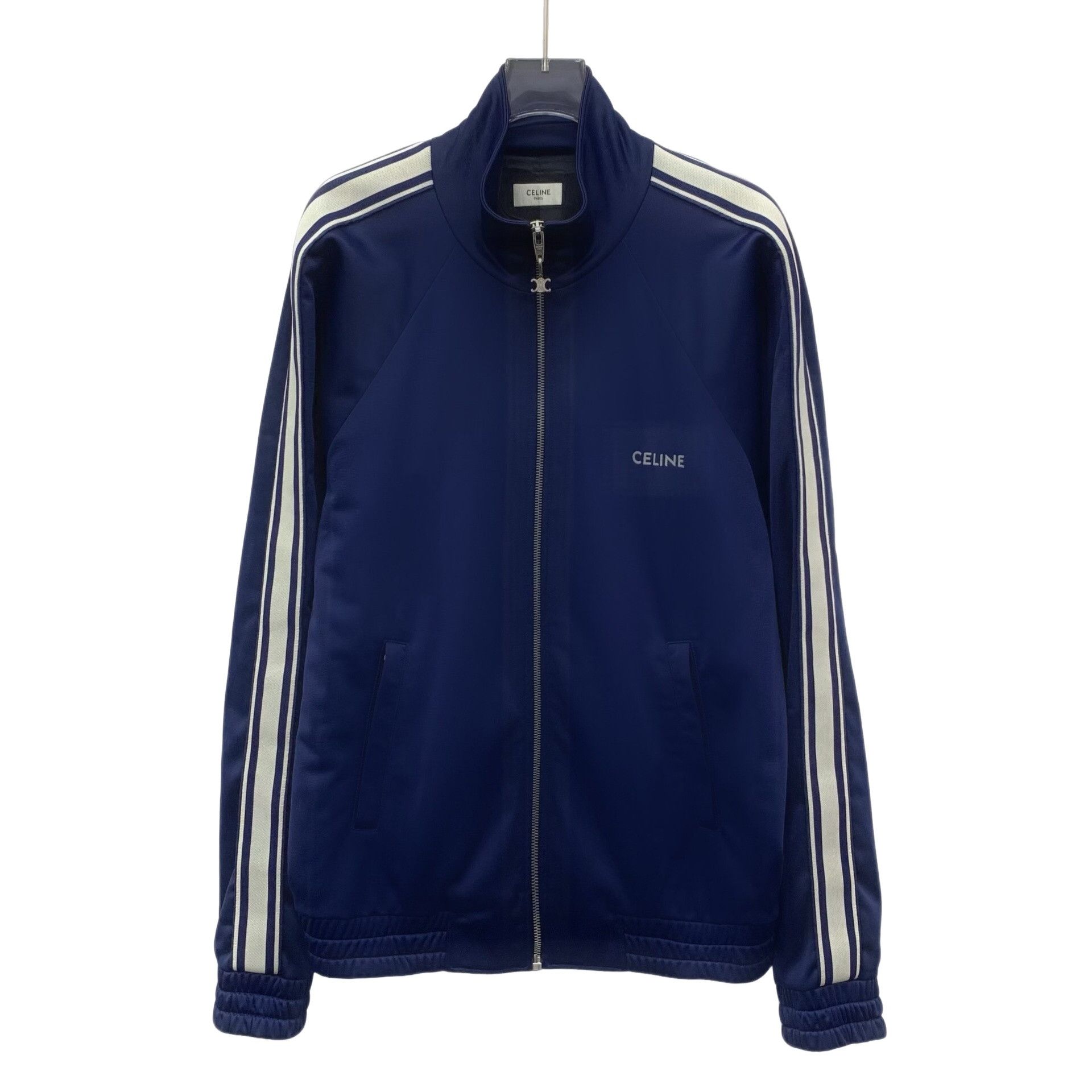 Celine Celine Side Stripe Logo Track Jacket XL Size US XL / EU 56 / 4 - 1 Thumbnail