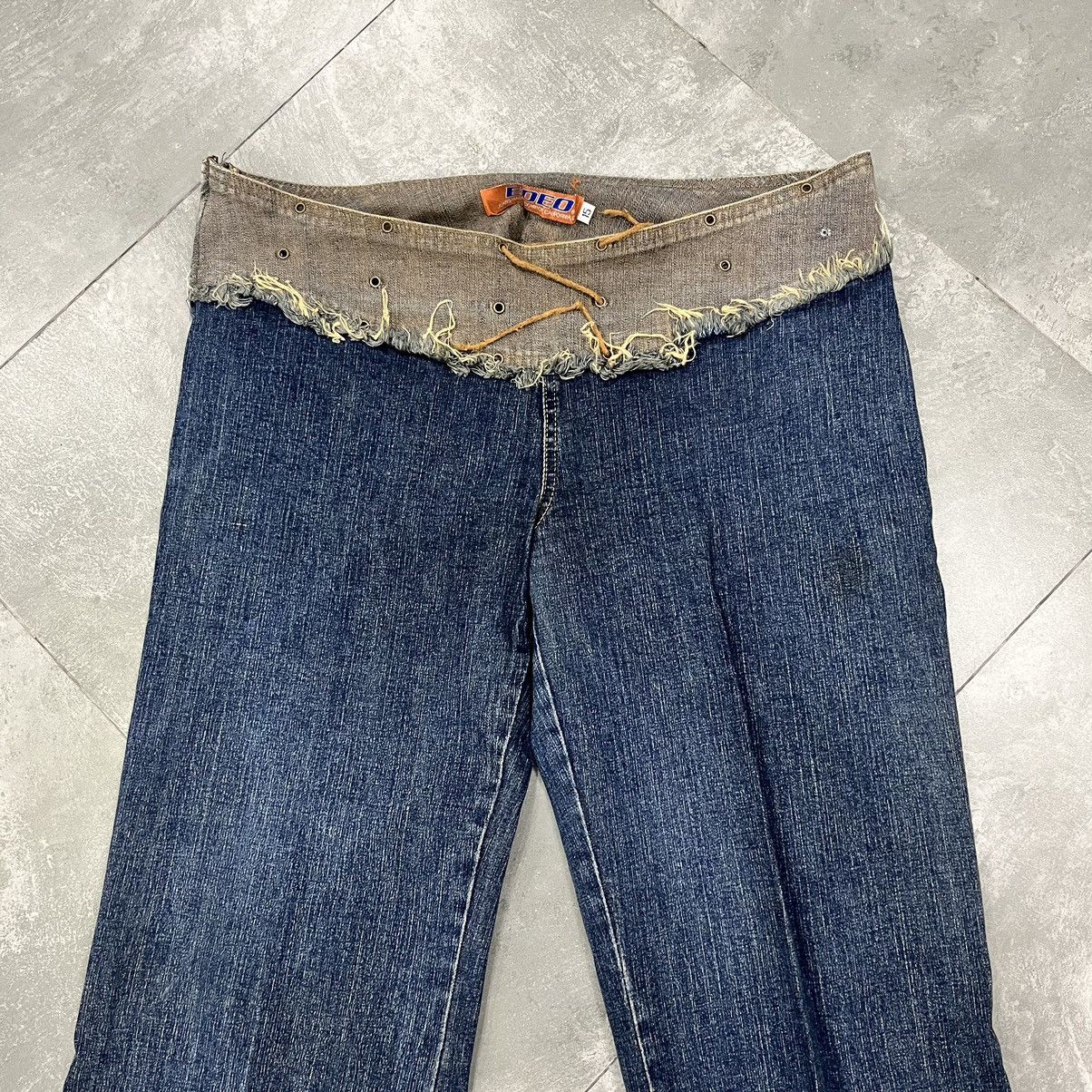 Japanese Brand Japanese Brand Laced Up Flared Pants Size US 35 - 3 Thumbnail
