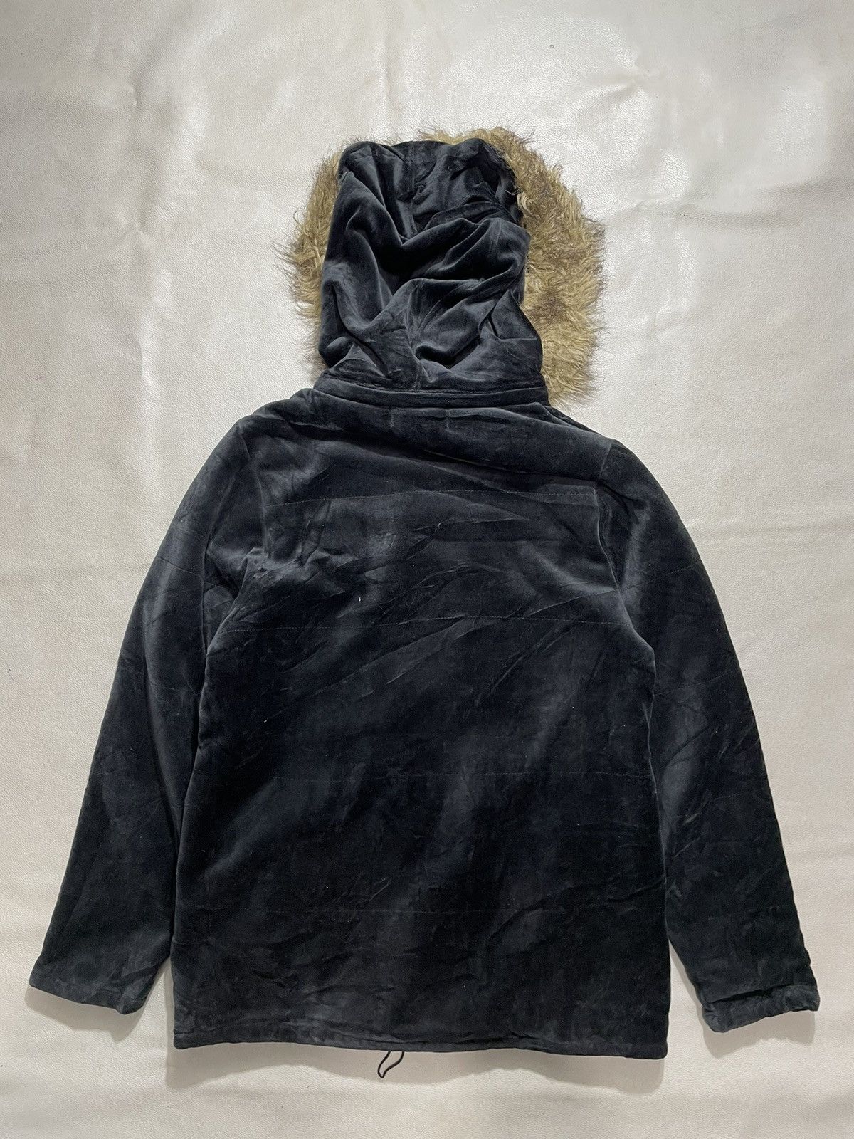 Hysteric Glamour Fiorucci Black Velvet zip Fur Hoodie Size US S / EU 44-46 / 1 - 6 Thumbnail