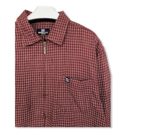 Michiko Koshino London Michiko London Jeans Plaid Tartan Zipper Up Shirt 👕 Size US M / EU 48-50 / 2 - 2 Thumbnail