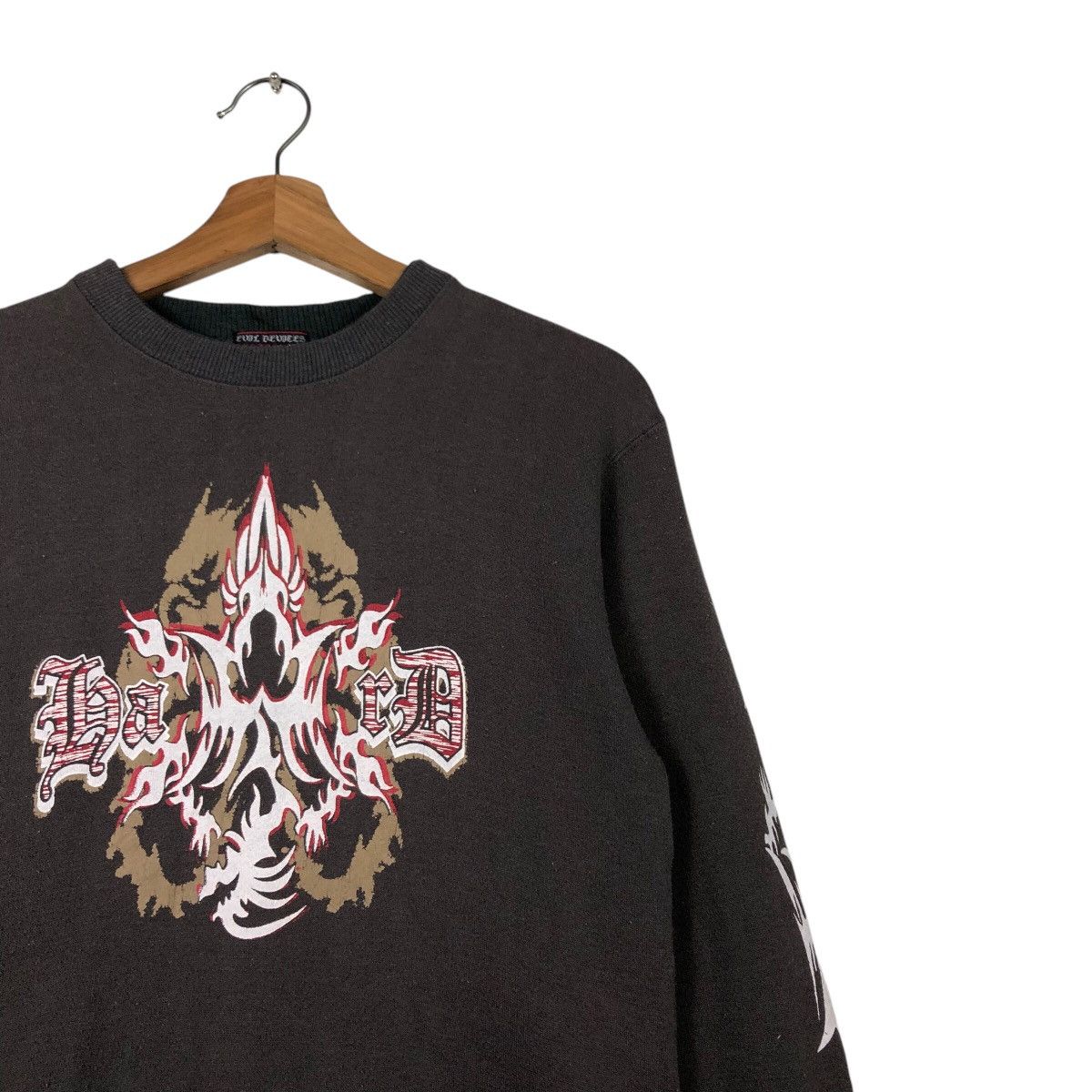 Japanese Brand 📌Vintage Japanese Brand Sweatshirt Punk Design Big Logo Size US M / EU 48-50 / 2 - 7 Thumbnail