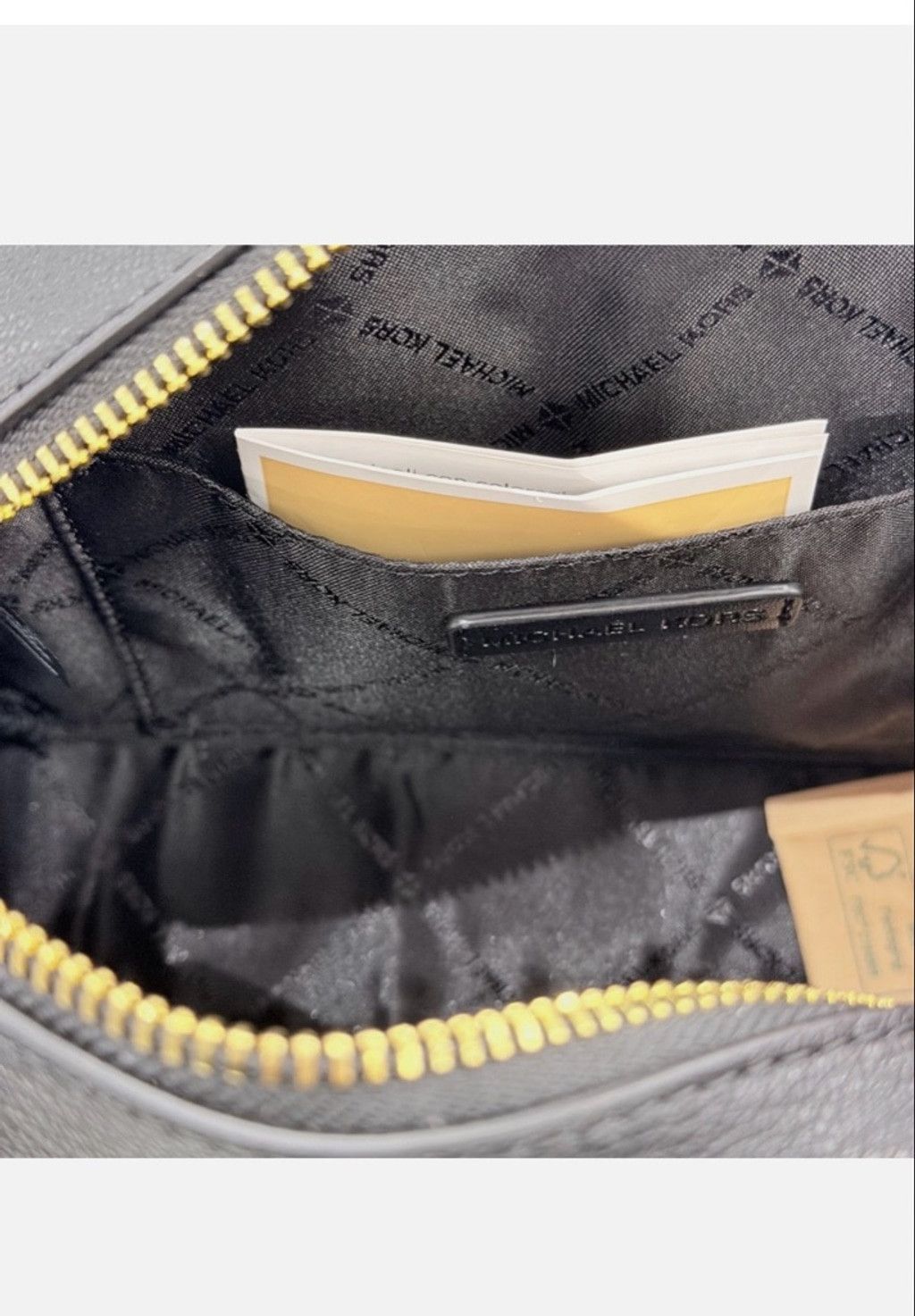 Michael Kors Michael Kors Crossbody Bag Black with Gold Hardware Size ONE SIZE - 10 Thumbnail