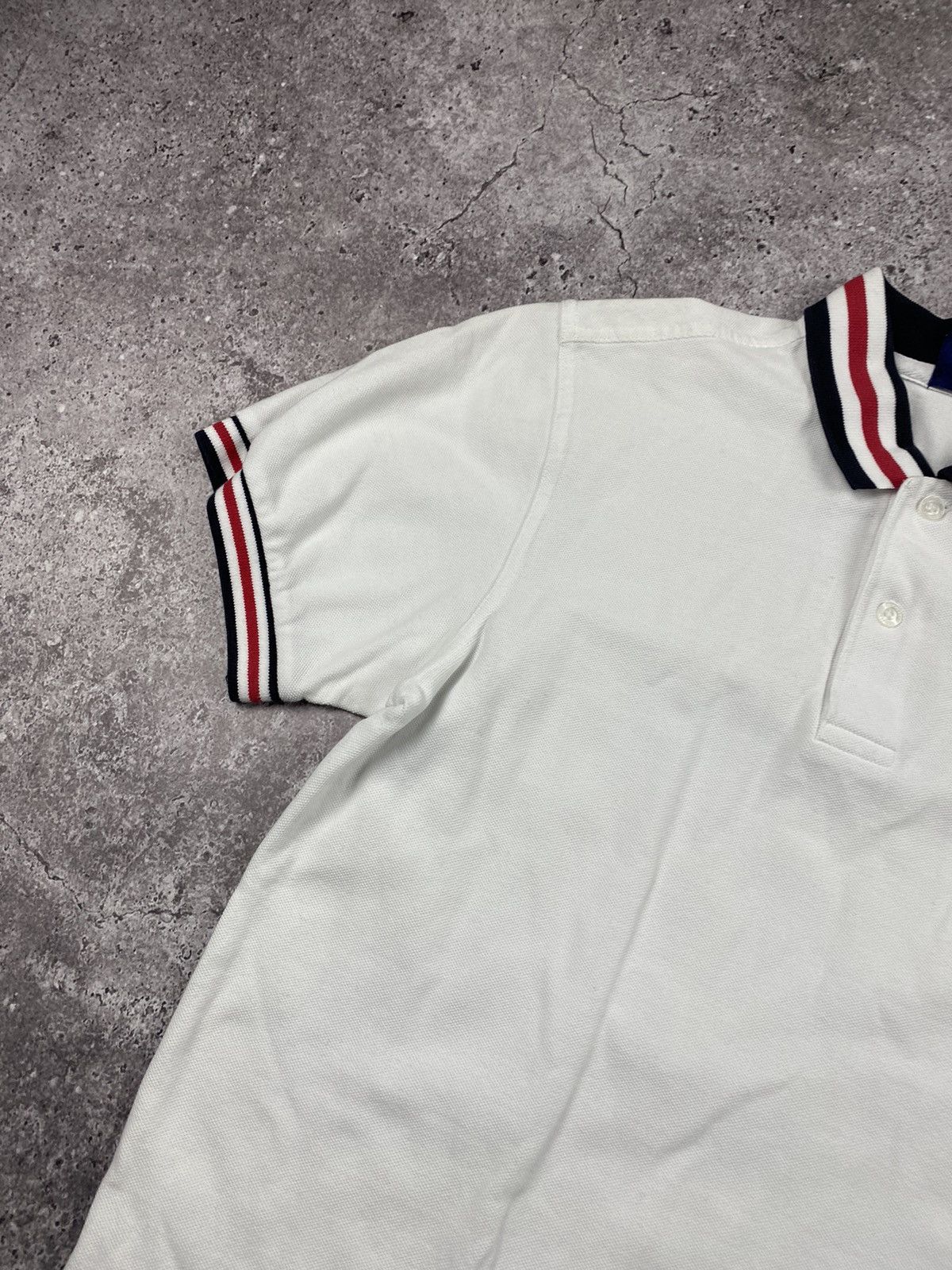 Fred Perry × Vintage Vintage Fred Perry striped white Mens Polo Shirt striped Size US S / EU 44-46 / 1 - 3 Thumbnail