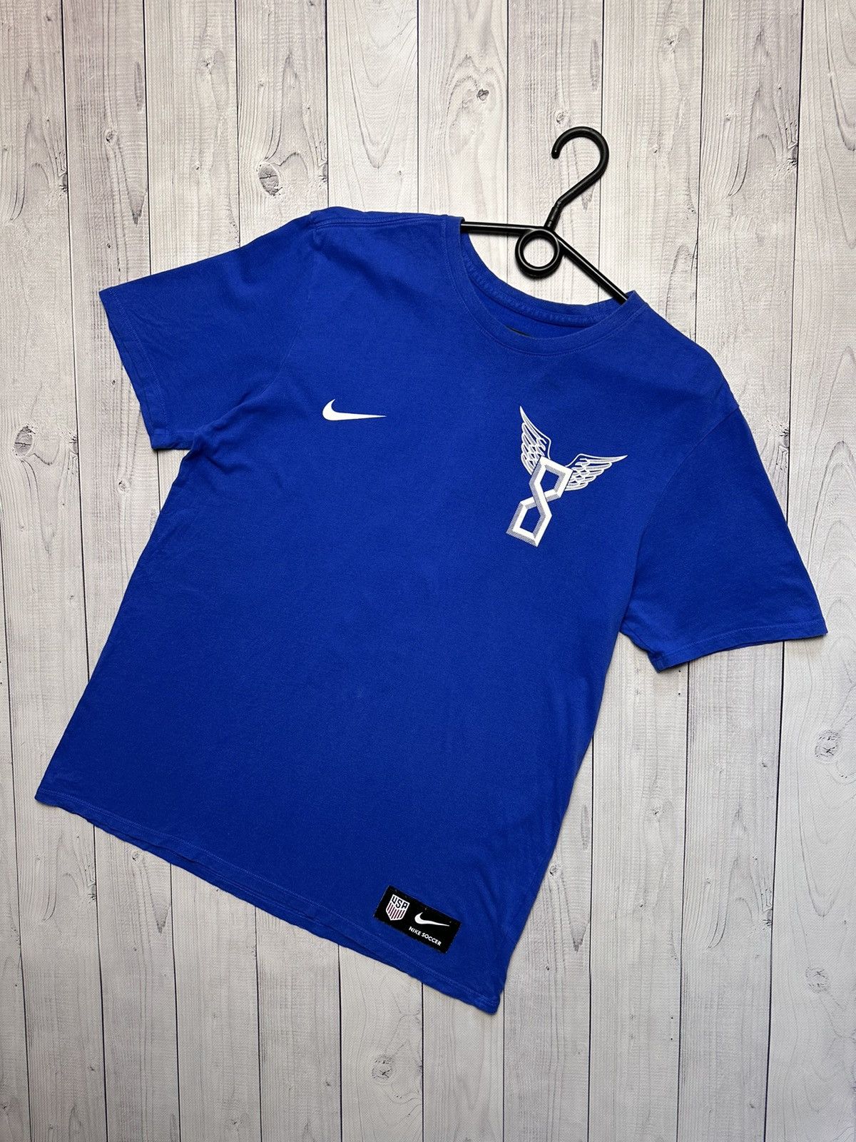 Nike × Vintage Vintage Nike Soccer tee USA 8 Dempsey size M rare Size US M / EU 48-50 / 2 - 2 Thumbnail