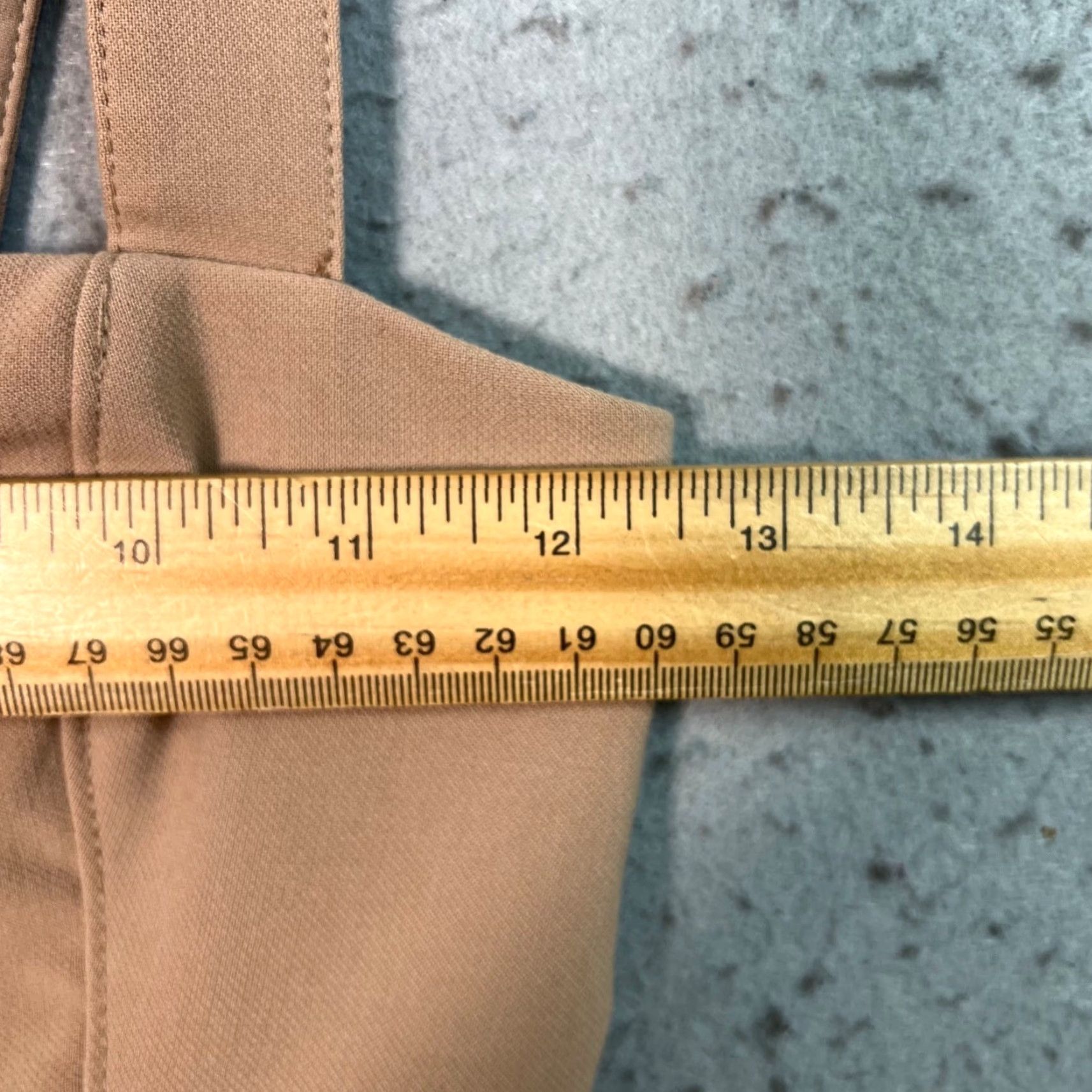 Abercrombie & Fitch Abercrombie & Fitch Womens XS Tan Strap Corset Top Polyester Blend Smocked Back Tank Cropped Sleeveless Square Neck Casual Size XS / US 0-2 / IT 36-38 - 6 Thumbnail