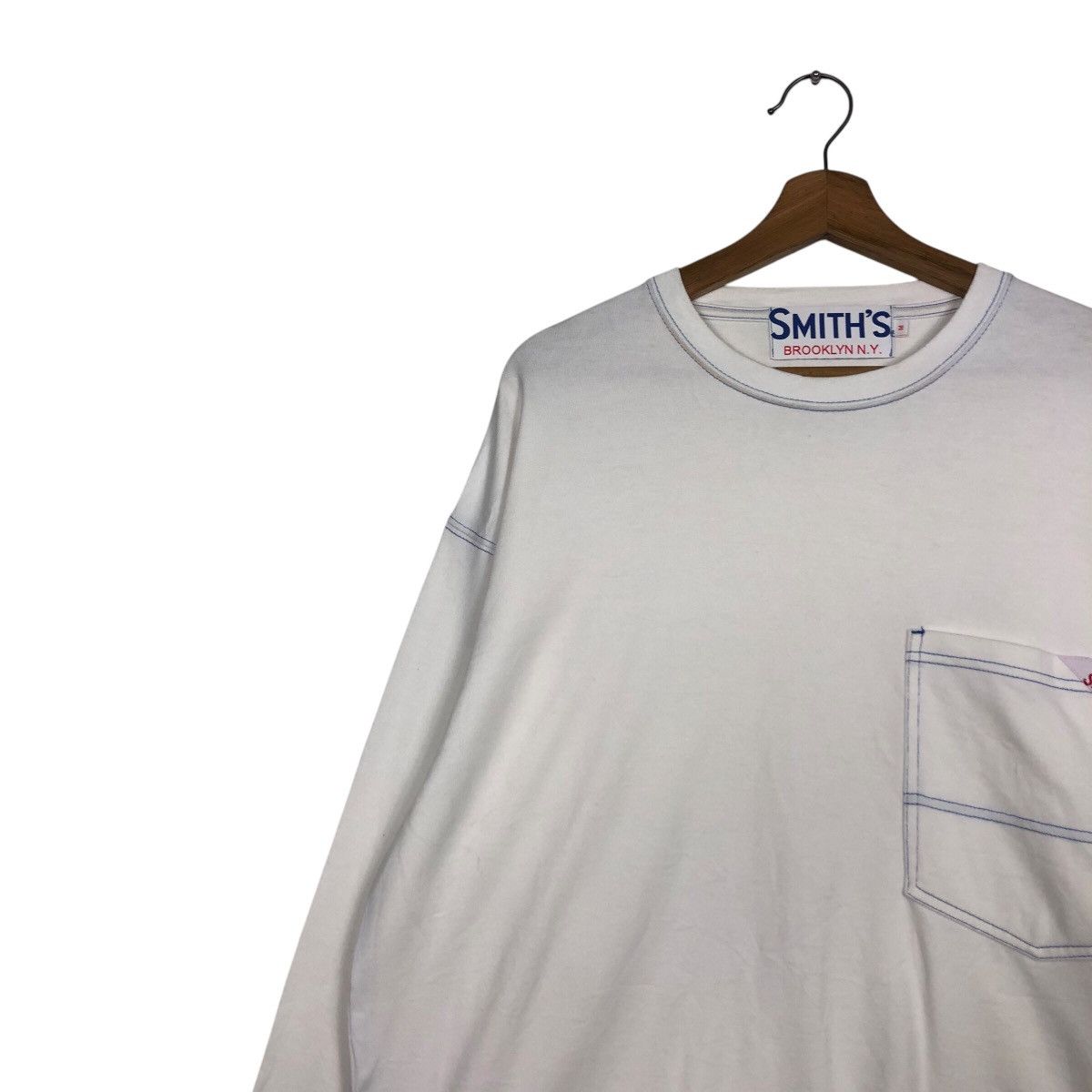 Japanese Brand × Vintage 📌Vintage Sweatshirt Long Sleeve One Pocket Smith's Brooklyn Size US M / EU 48-50 / 2 - 8 Thumbnail