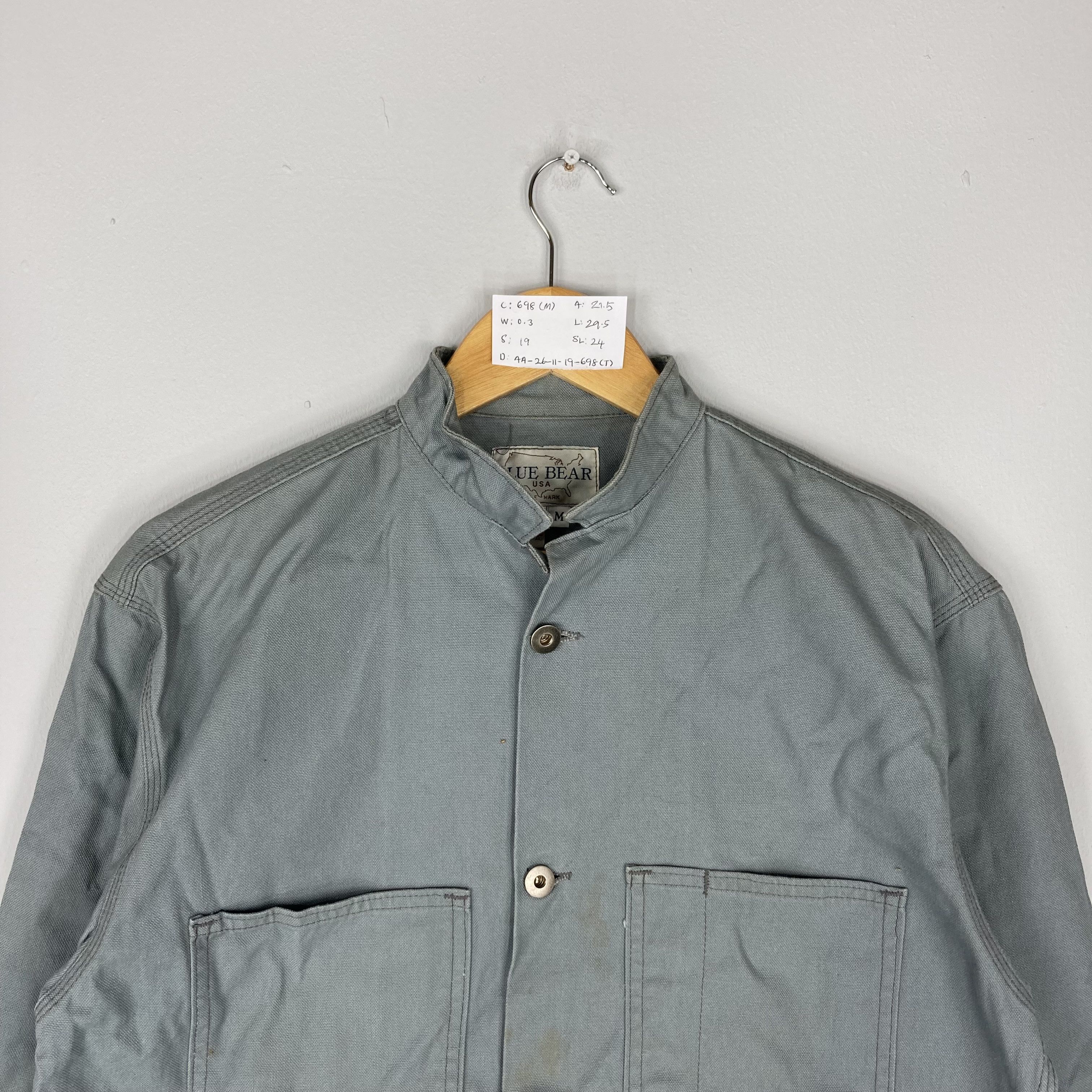 Vintage Vintage BLUE BEAR Made In Usa Denim Chore Jacket Size US M / EU 48-50 / 2 - 3 Thumbnail
