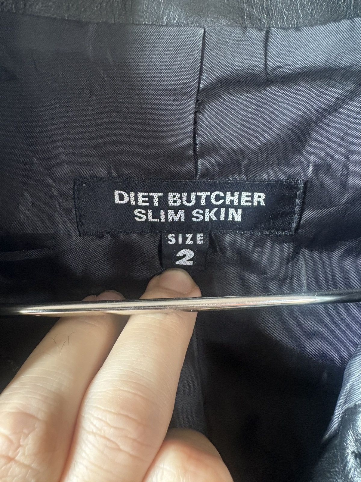 Diet Butcher Slim Skin DBSS Black Leather Trucker (Pre-08) Size 2 Size US S / EU 44-46 / 1 - 5 Thumbnail