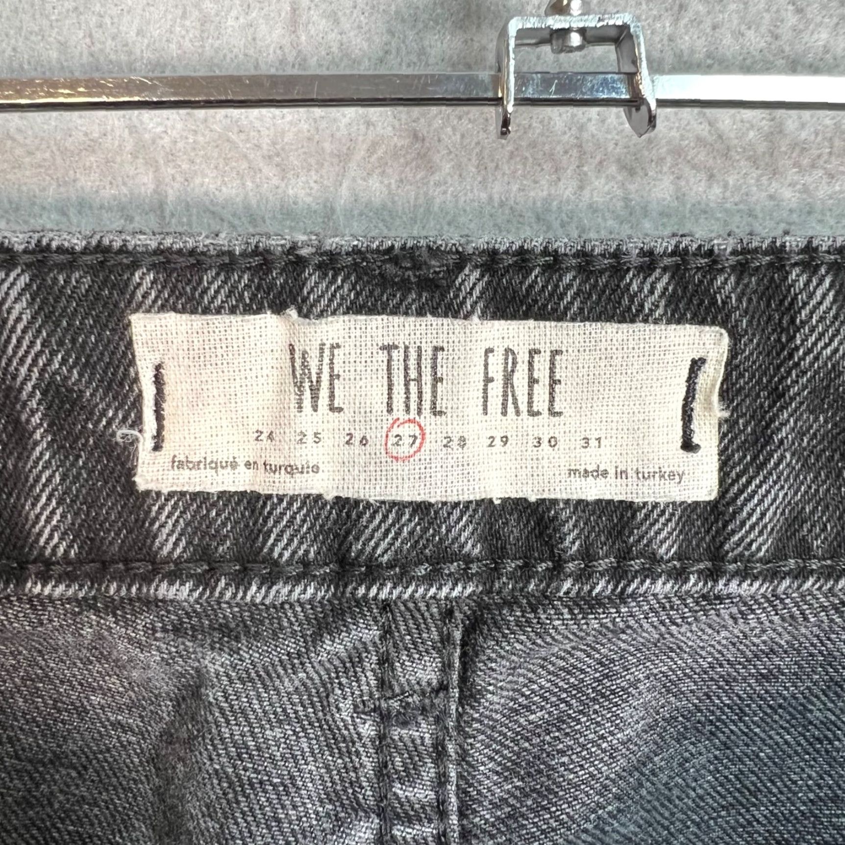 Vintage We The Free Womens Black High-Waisted Denim Jeans Size 27 Cotton Jeans 27 Denim Black We The Free Womens 27 High-Waisted Tapered Size 27" / US 4 / IT 40 - 3 Thumbnail