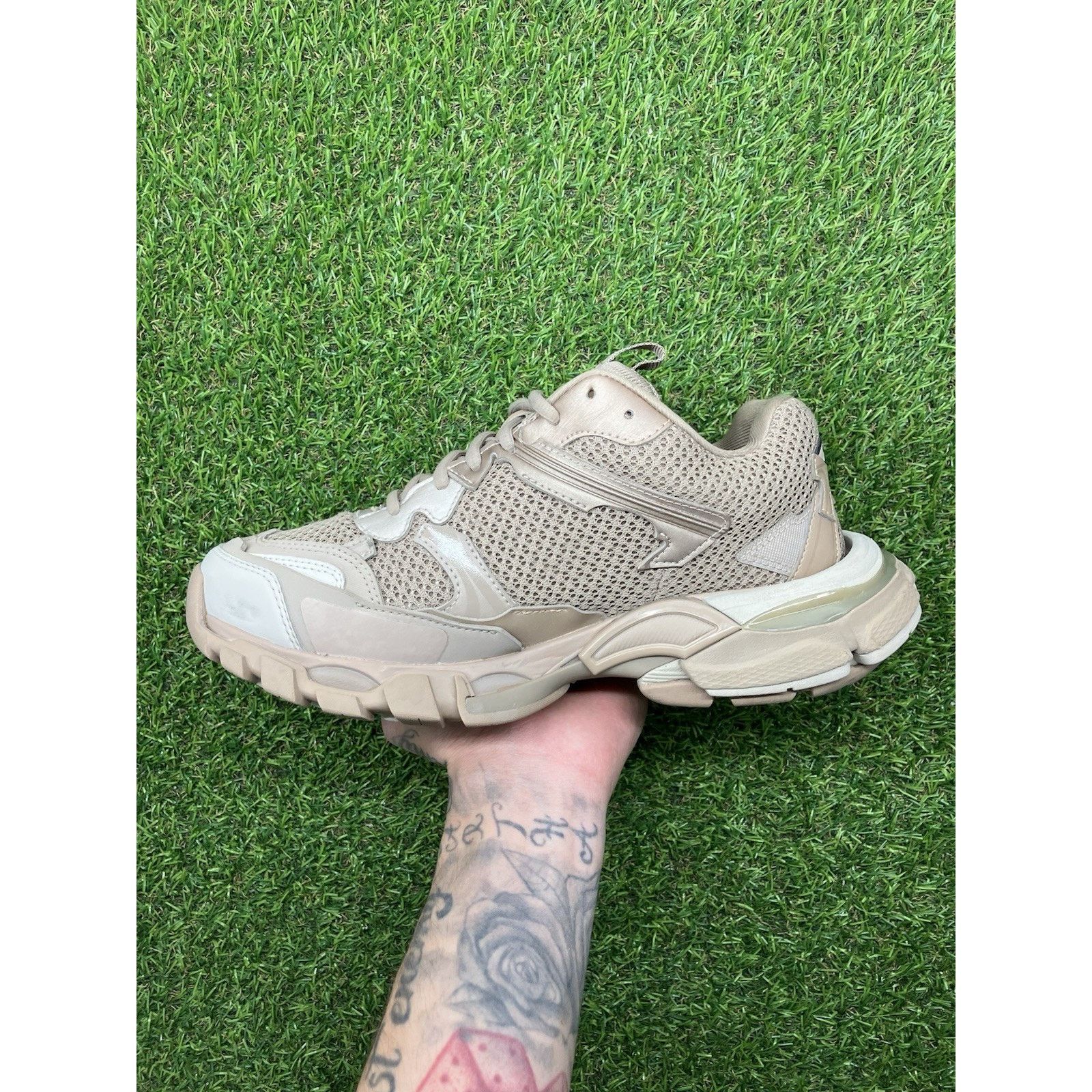 Balenciaga Balenciaga Track.3 ' Beige ' Size US 5.5 / EU 38 - 4 Thumbnail