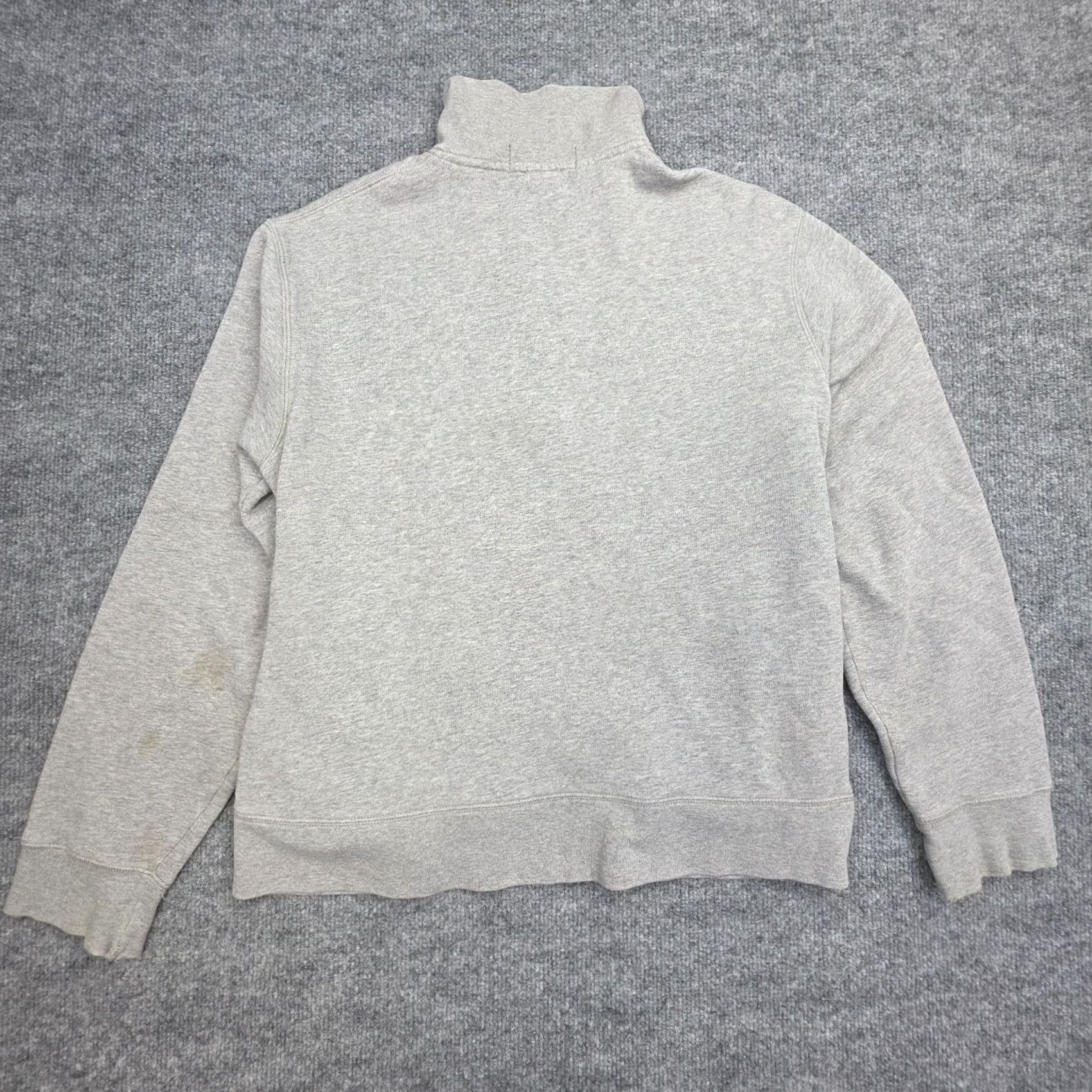 Vintage Polo Sport Ralph Lauren Sweater Men's Medium Gray 1/4 Zip Flag Spellout Size US M / EU 48-50 / 2 - 2 Thumbnail