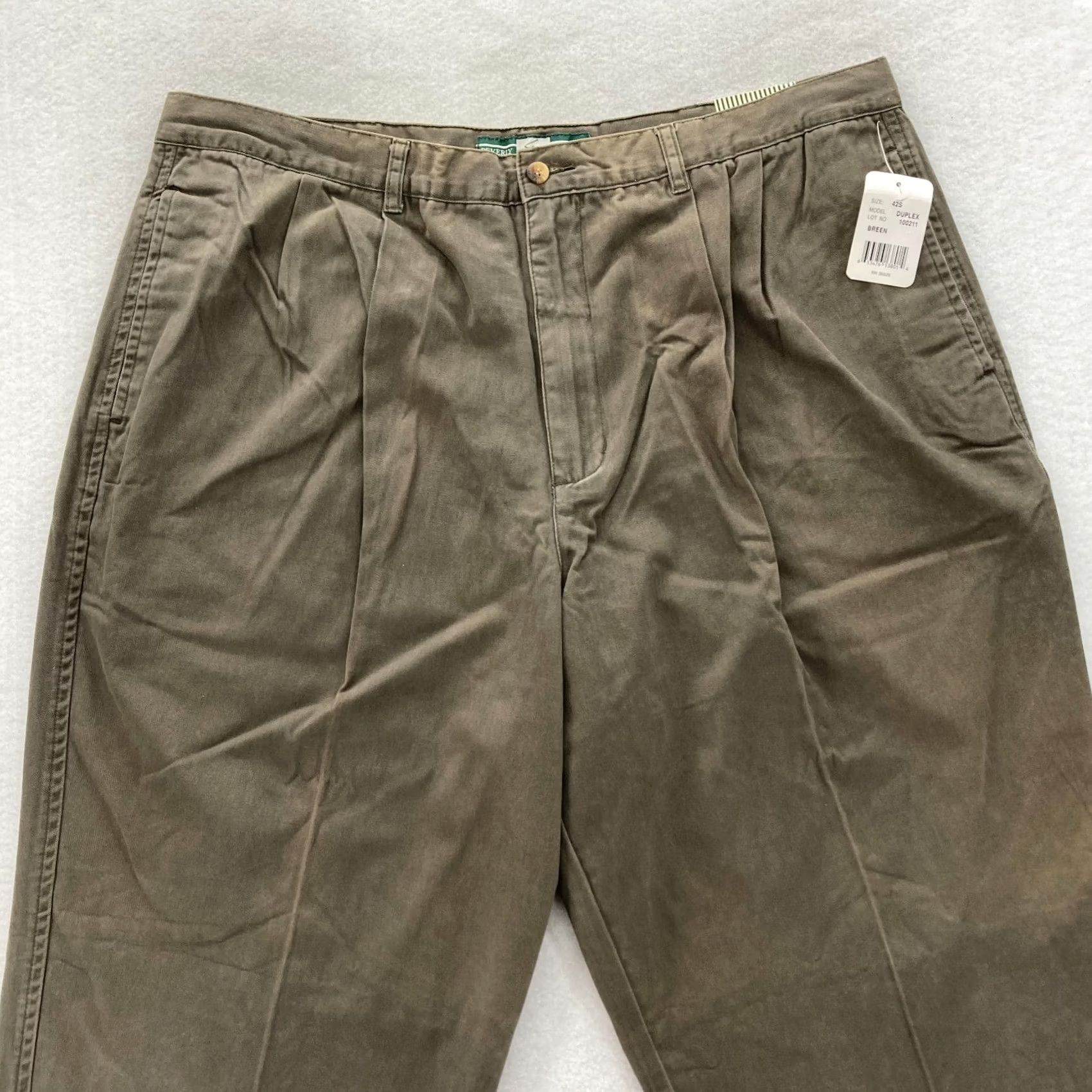 Beverly Hills Polo Club VINTAGE Beverly Hills Polo Club Duplex Chino Pants Mens 42x30 Relaxed Fit Breen Size US XL / EU 56 / 4 - 2 Thumbnail