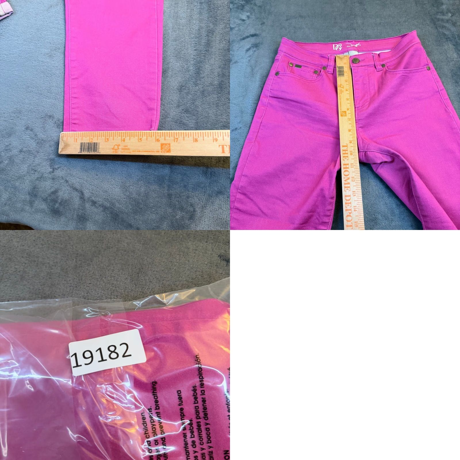 Pinko DG2 Diane Gilman Pink Classic Stretch Jeans Womens 6P Petite Straight Leg Denim 5-Pocket Cuffed Stretch Regular Rise Mid-Continent? Size 28" / US 6 / IT 42 - 8 Thumbnail