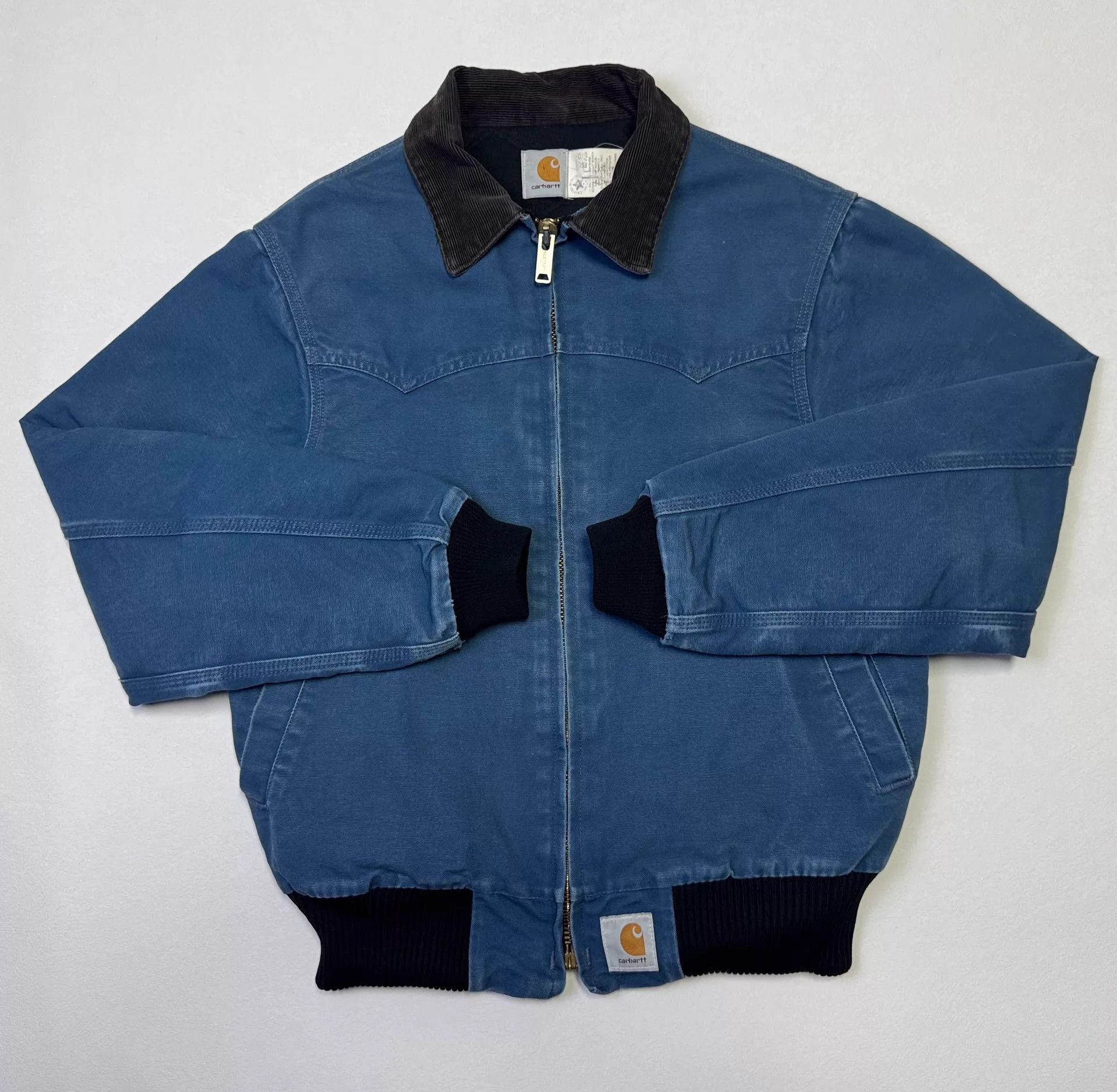 Carhartt Vintage Carhartt JQ2015 Carbon Blue M(S) Jacket 1995 Size US XS / EU 42 / 0 - 1 Thumbnail