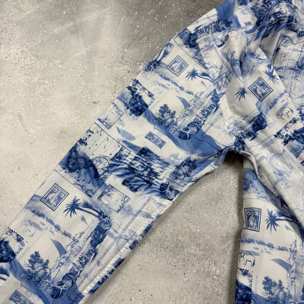 Other BRULI Swiss Made Geography Print Button-Up LS Collar Shirt Size 40R - 23 Thumbnail