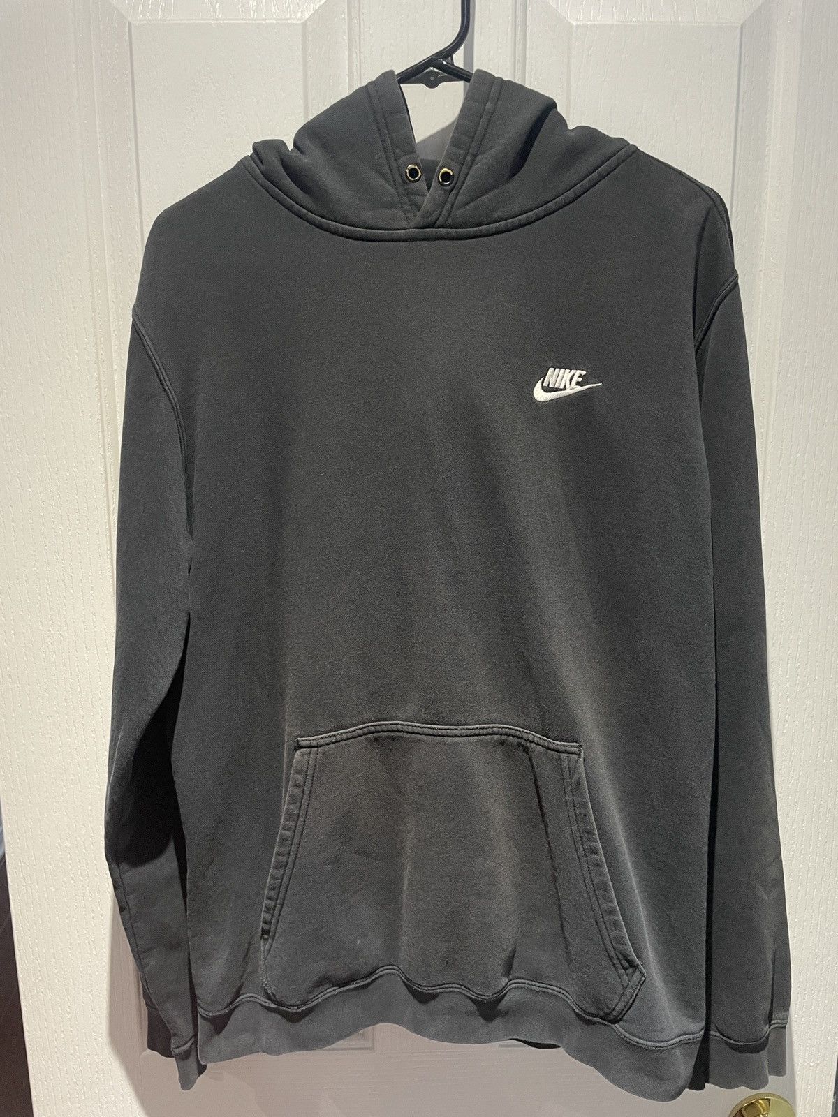 Nike × Vintage Nike Hoodie Black Embroidered Size Medium Size US M / EU 48-50 / 2 - 1 Thumbnail