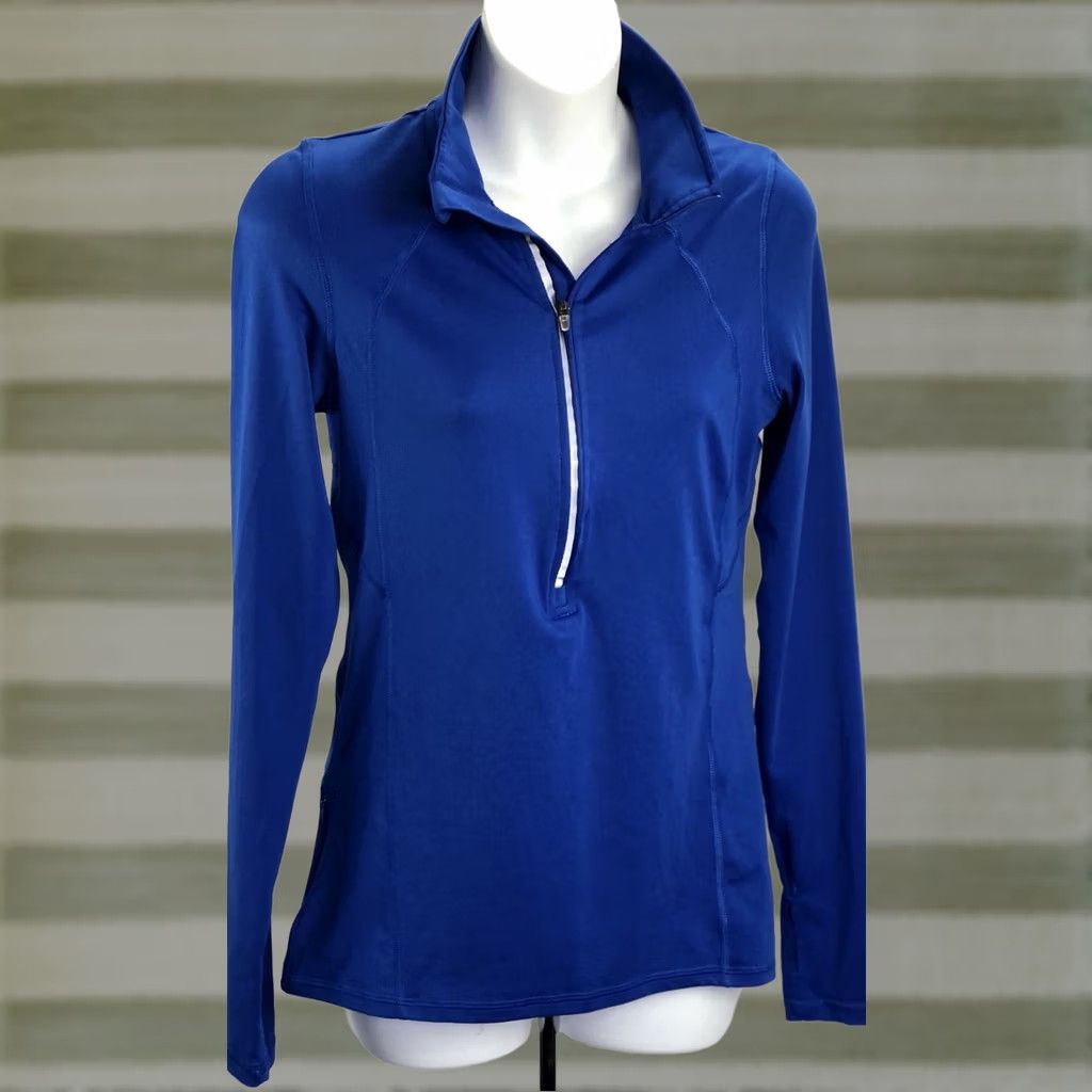 Champion Champion Jacket XS Blue 1/2 Zip Mock Neck Workout Yoga ActiveWear Size XS / US 0-2 / IT 36-38 - 1 Thumbnail