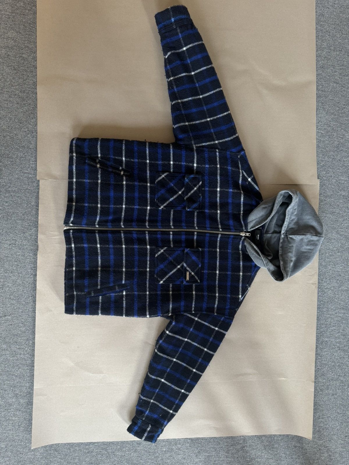 image of Peso Flannel Jacket in Black/Blue, Men's (Size Small)