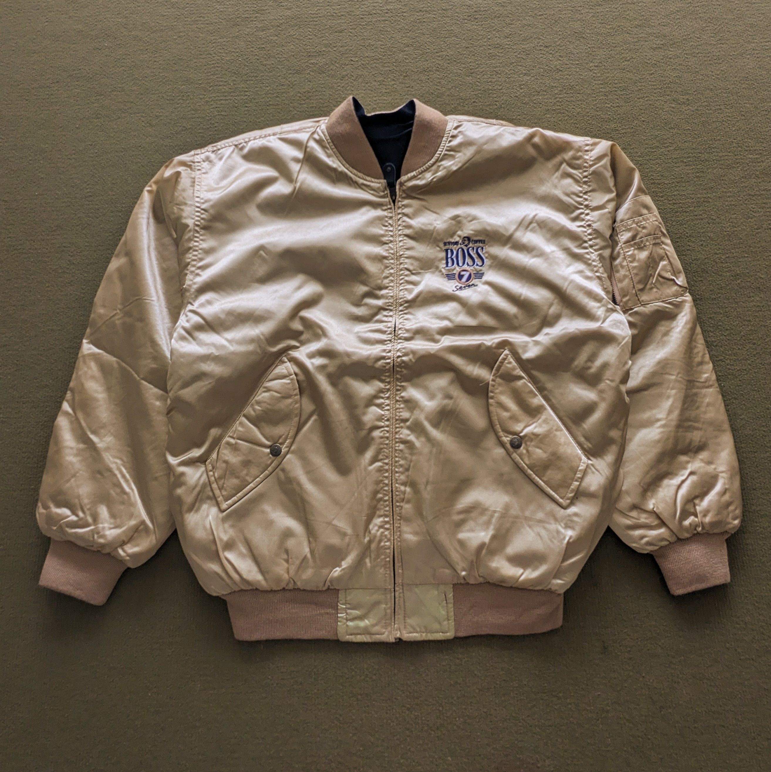 Other Vintage SUNTORY COFFEE BOSS Bomber Jacket Size US L / EU 52-54 / 3 - 3 Thumbnail