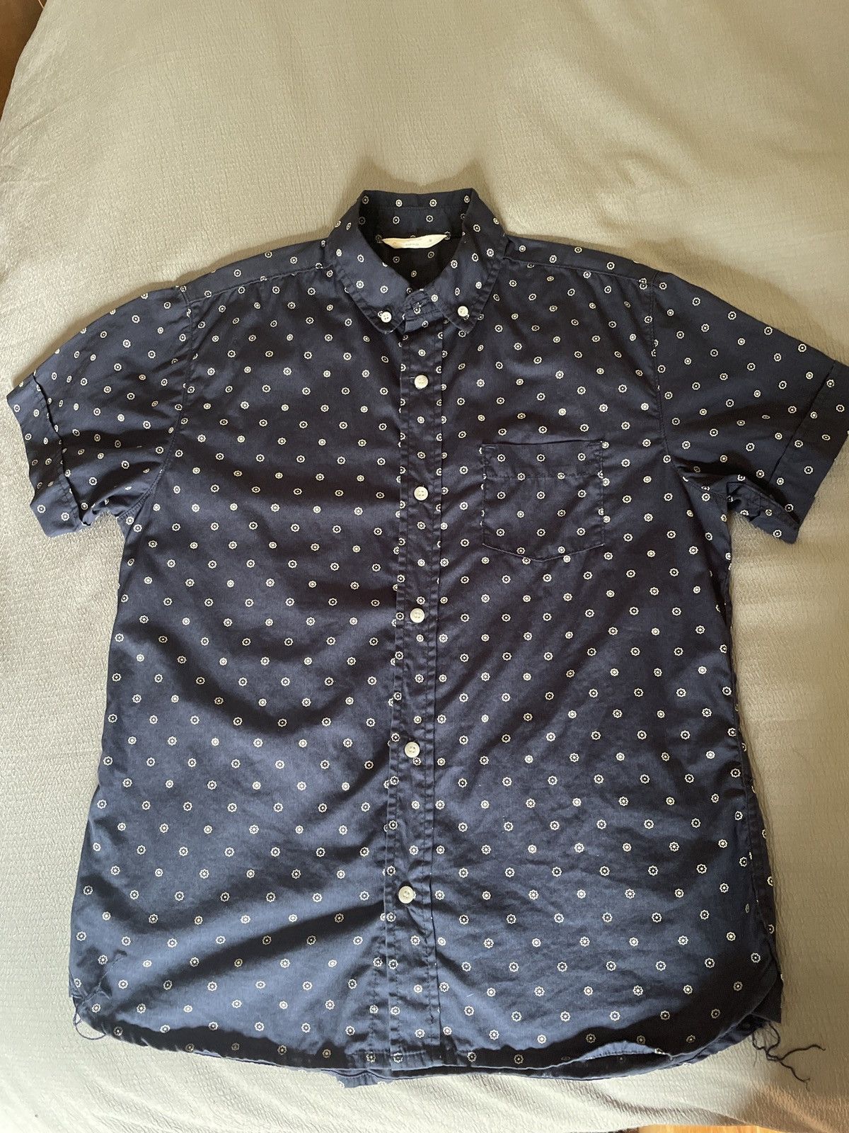 Vintage 3sixteen Floral Print Short Sleeve Button Down USA
