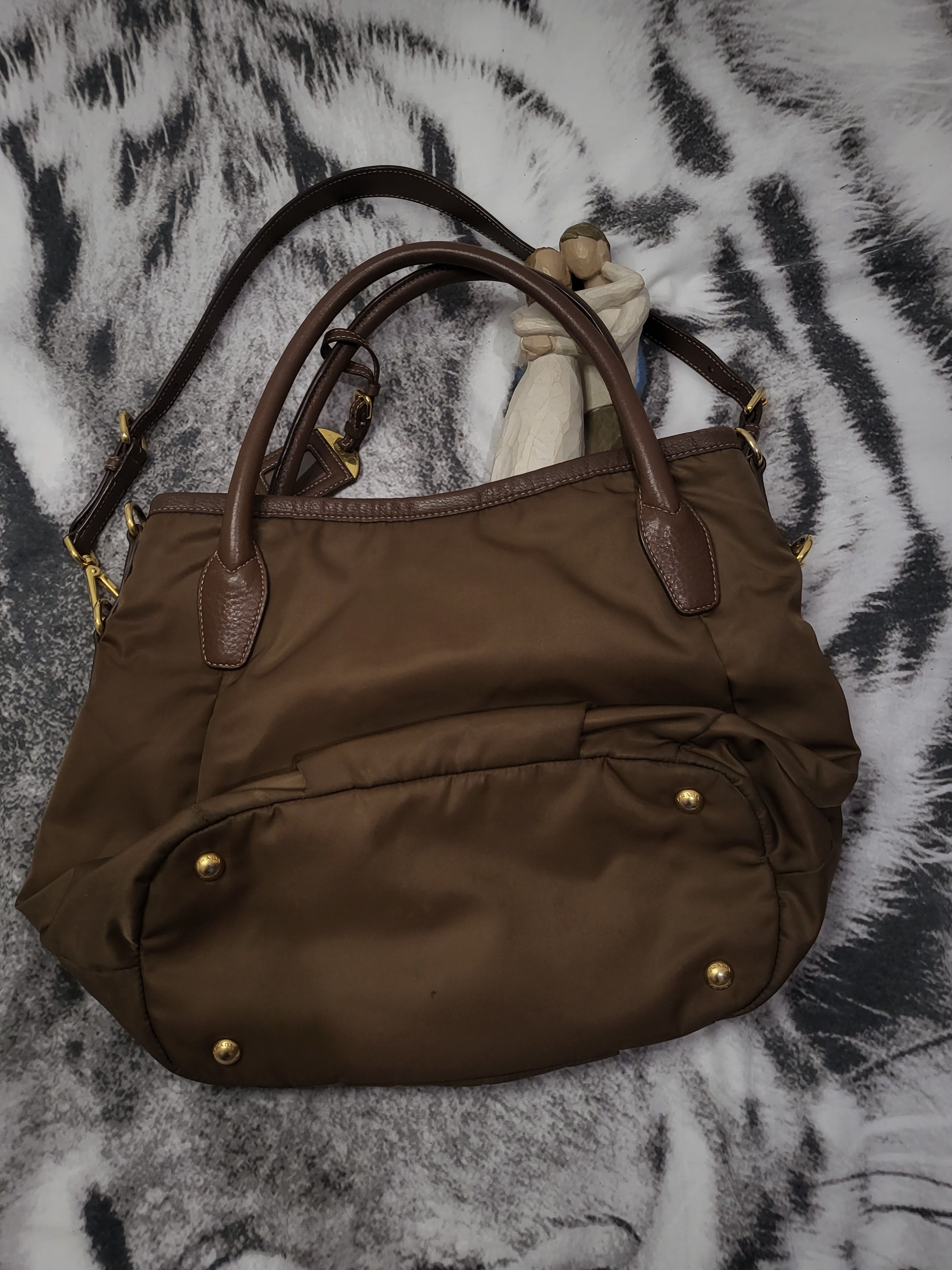 Prada Prada Brown Tessuto Satchel Size ONE SIZE - 2 Thumbnail