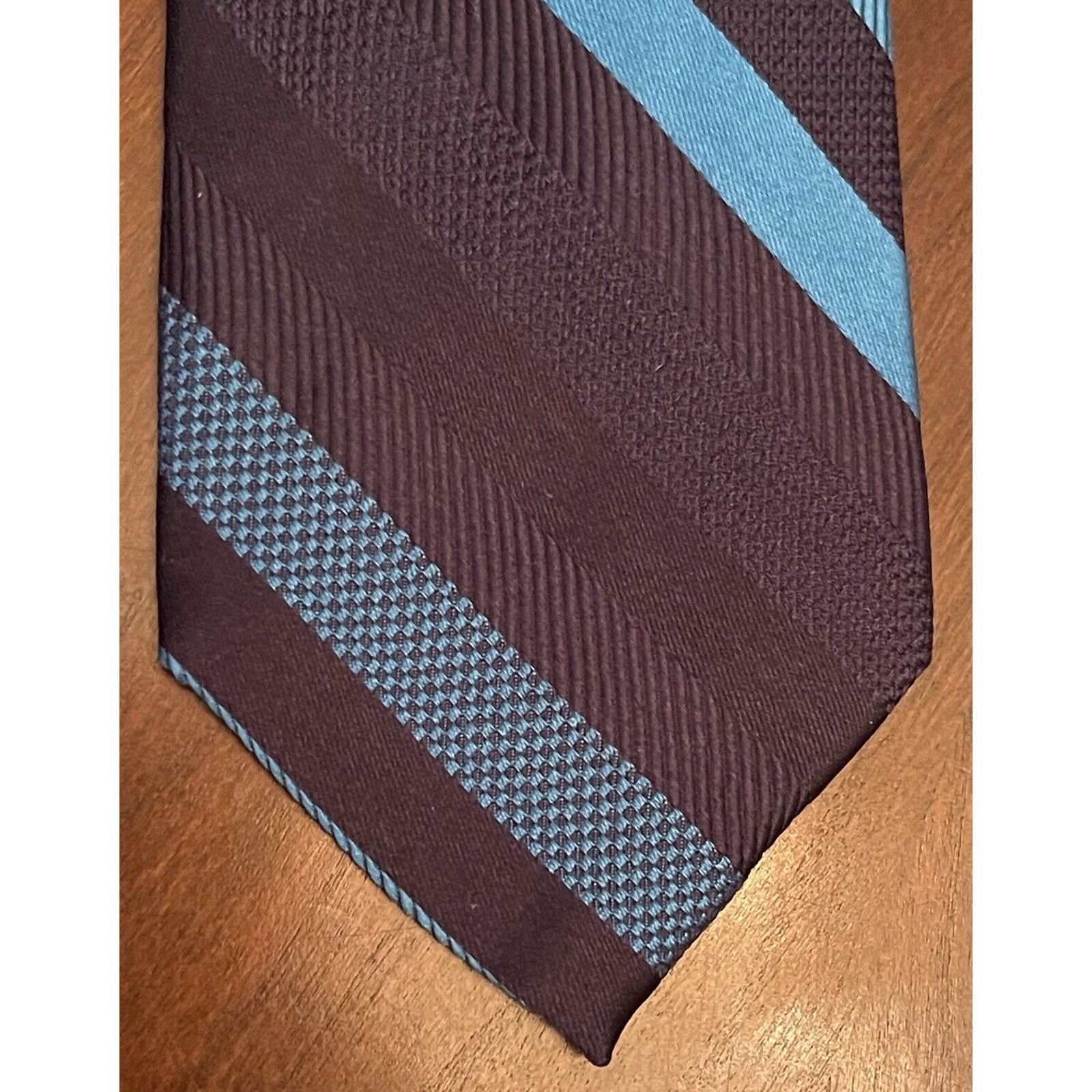 Express Express Blue 100% Silk Men’s Neck Tie Made In China Size ONE SIZE - 1 Thumbnail