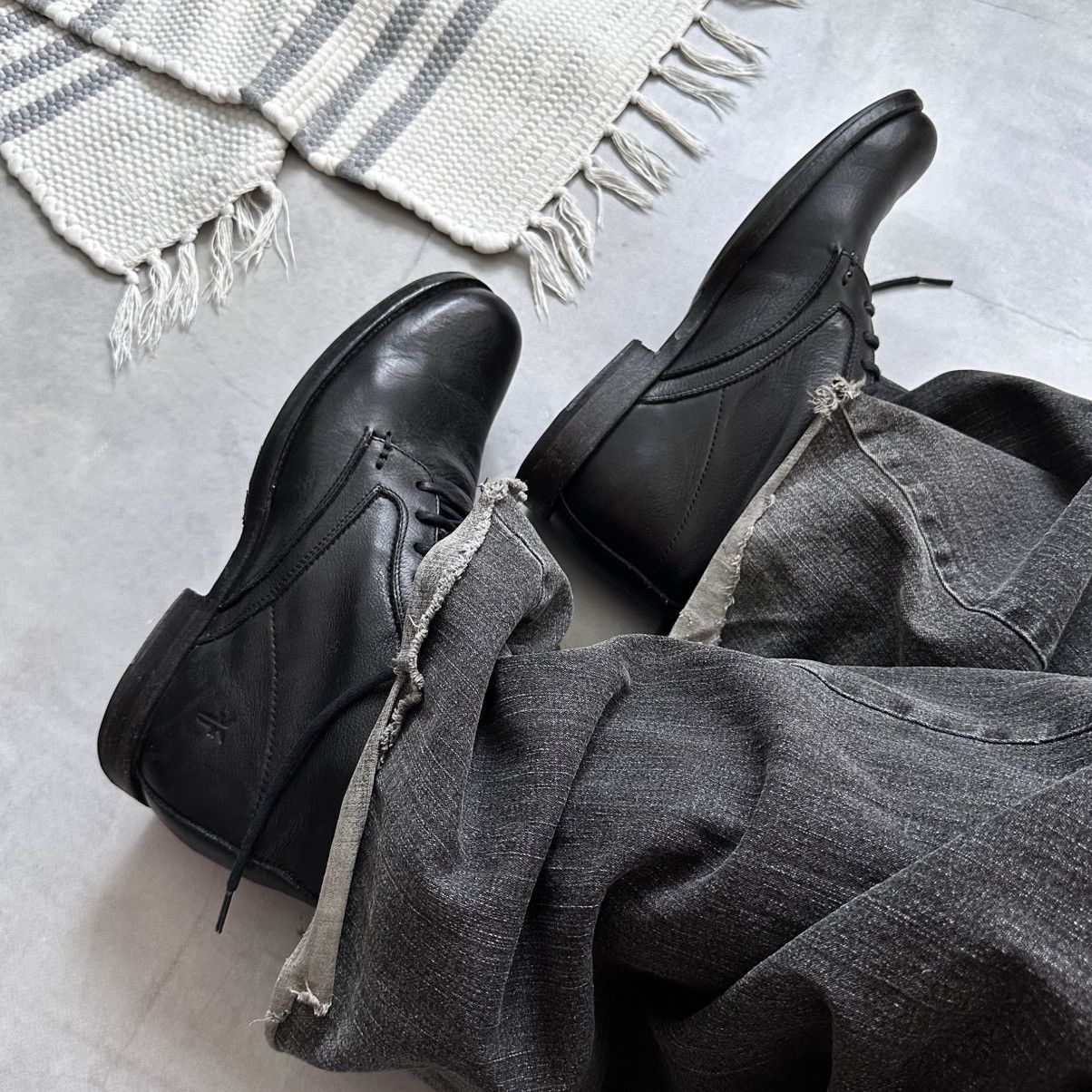 Dirk Bikkembergs Frye Phillip Lace Up Combat Biker Boots Viberg Vibe Size US 7.5 / EU 40-41 - 3 Thumbnail