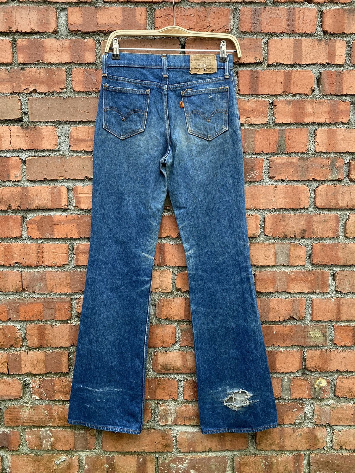 Levi's × Levi's Vintage Clothing × Vintage size 28x33 vintage levi's 516 flare bootcut orange tab Size 28" / US 6 / IT 42 - 2 Thumbnail