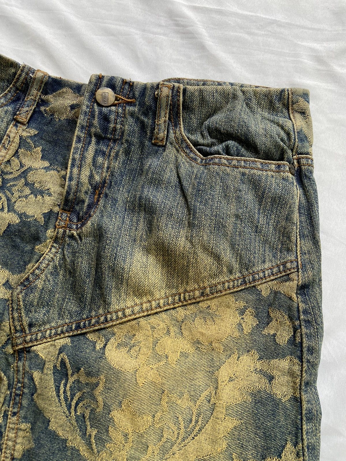 Japanese Brand JOYKA FLOWERS HANDMADE LONG SKIRT PANTS Size 28" / US 6 / IT 42 - 11 Thumbnail