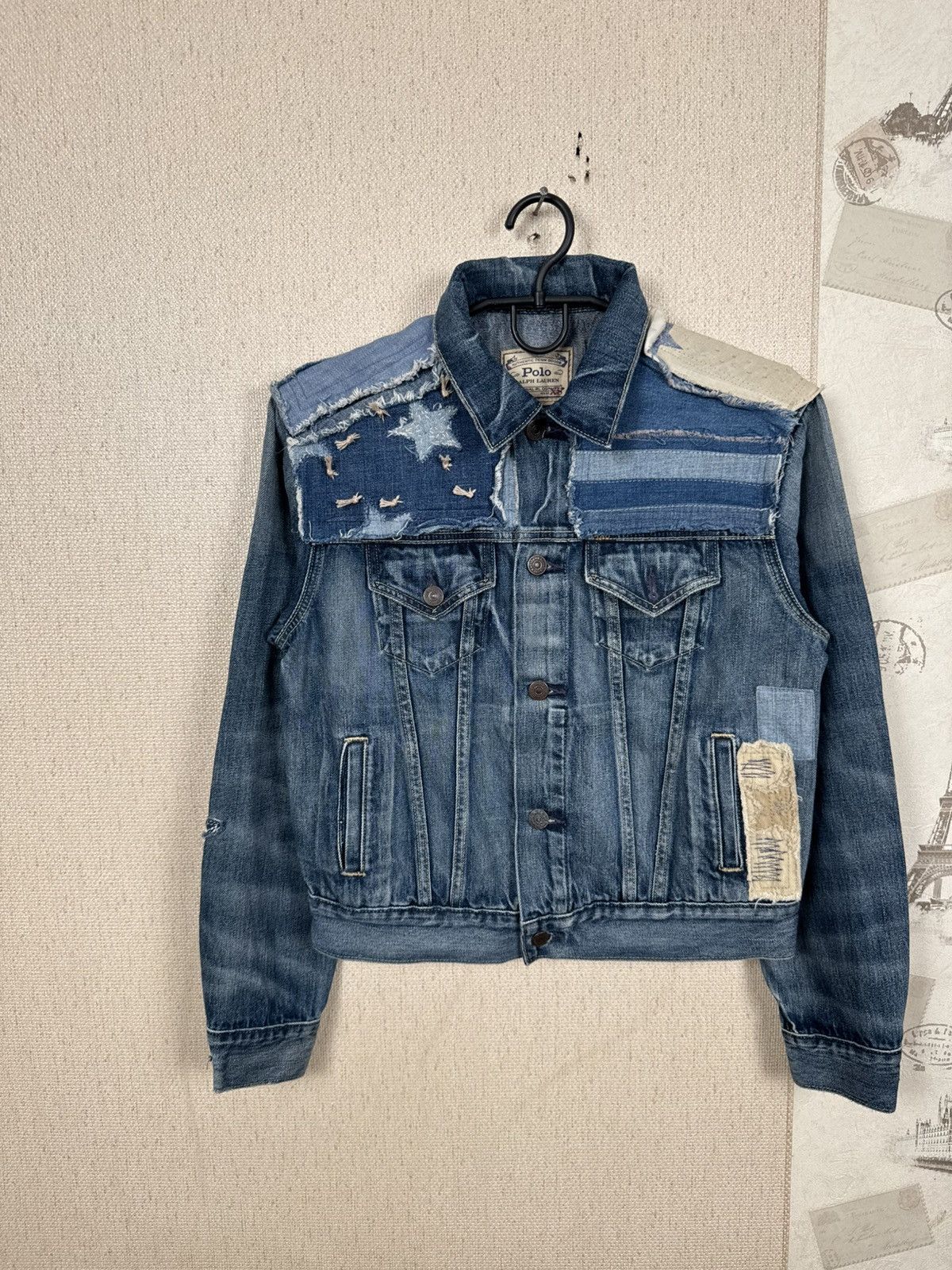 Polo Ralph Lauren Polo Ralph Lauren Patchwork Denim Trucker Jacket Sz XS Size XS / US 0-2 / IT 36-38 - 15 Thumbnail
