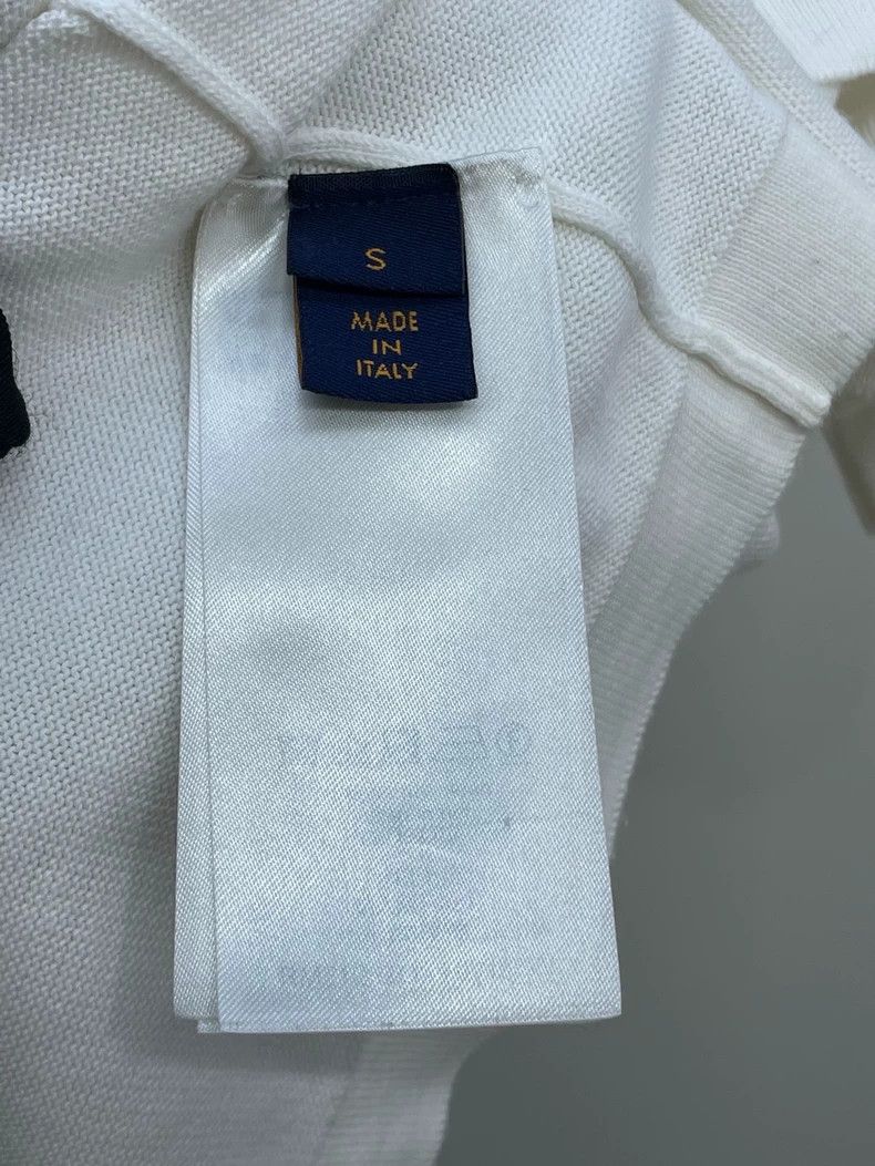 Louis Vuitton Louis Vuitton White knit monogrammed logo short sleeve Size US S / EU 44-46 / 1 - 6 Thumbnail