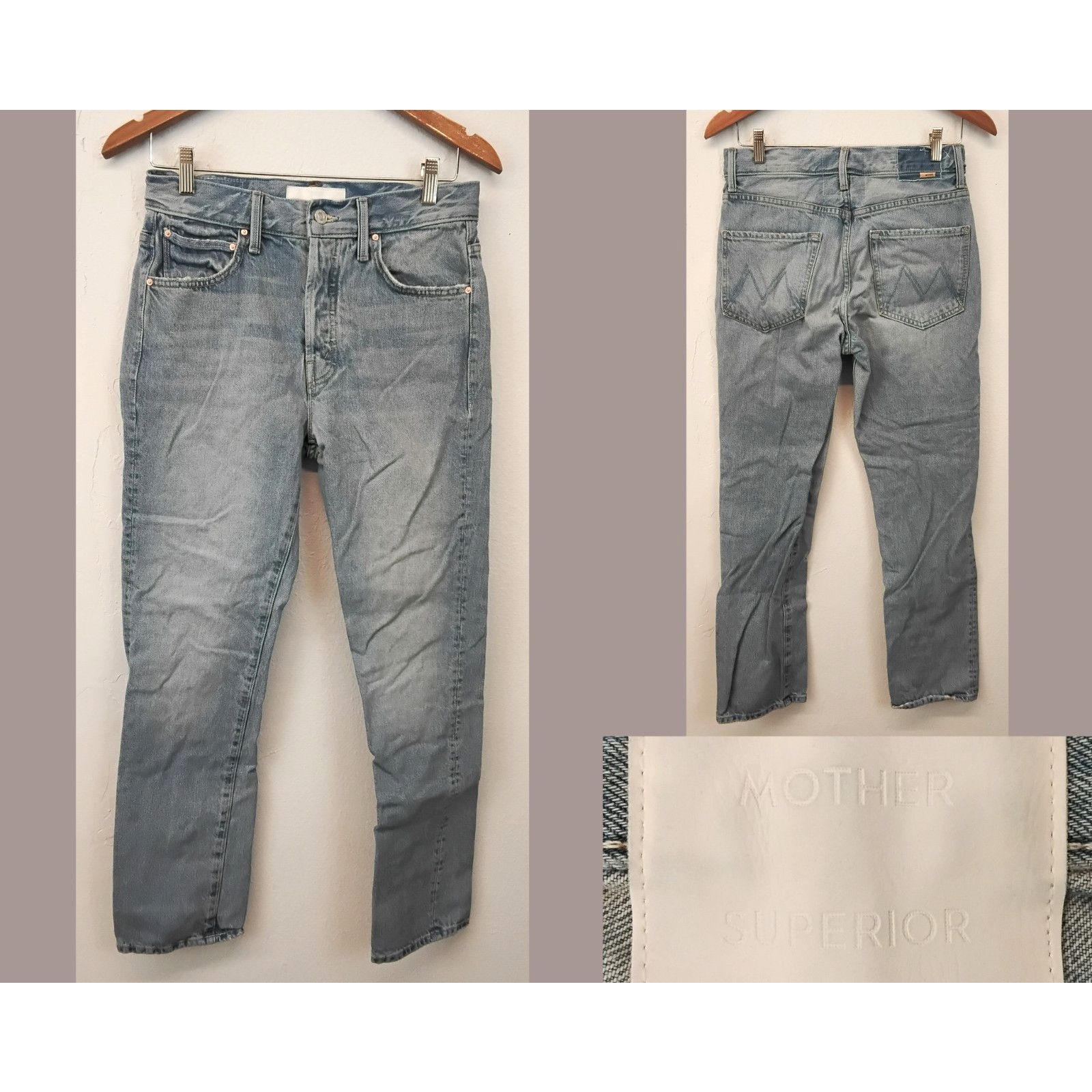 MOTHER Mother Hiker Hover Jeans Women's 26 Light Wash High Waist Size 26" / US 2 / IT 38 - 1 Thumbnail
