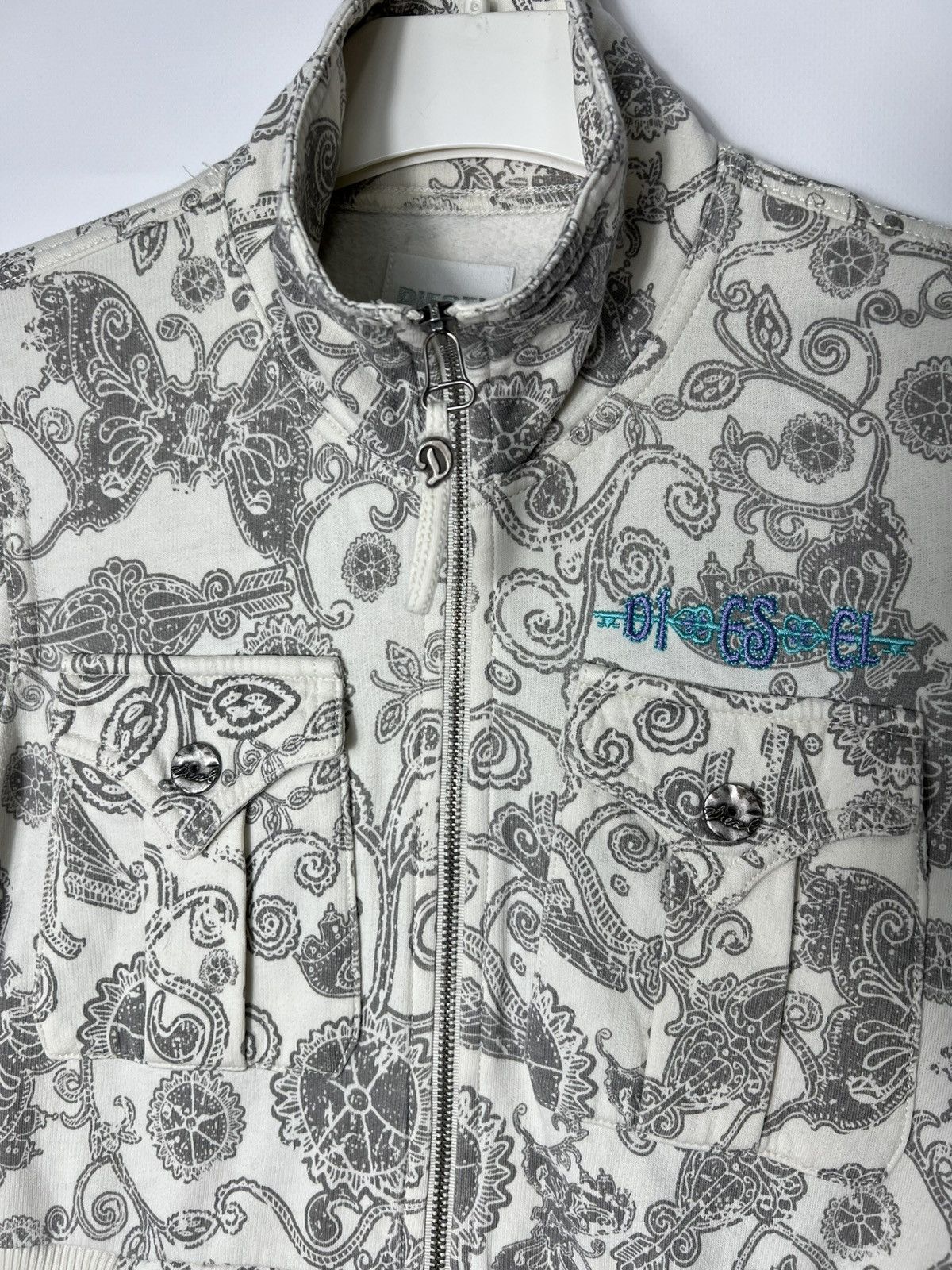 Diesel Vintage Streetwear y2k sk8 Diesel Full Zip Sweatshirt Size S / US 4 / IT 40 - 4 Thumbnail