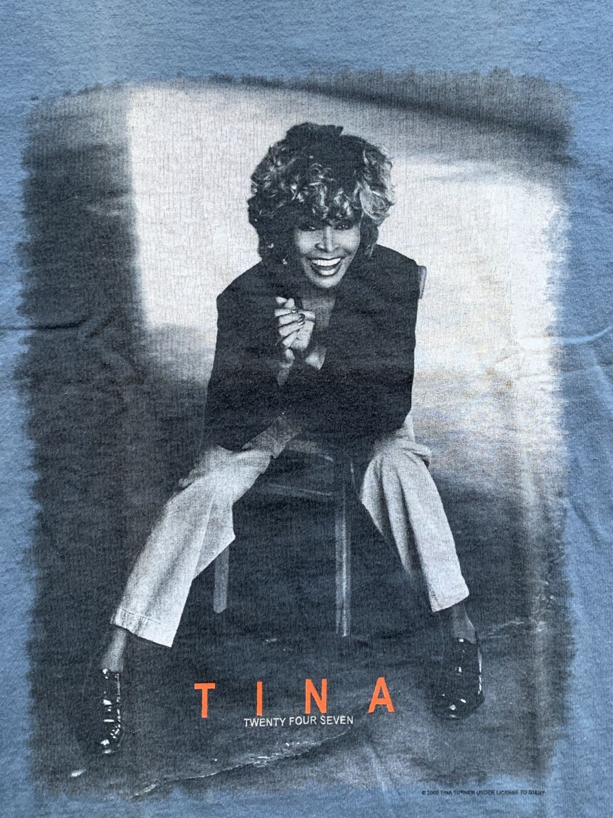 Band Tees 🔥VINTAGE TINA TURNER TWENTY FOUR SEVEN 2000 TOUR T-SHIRT Size US M / EU 48-50 / 2 - 4 Thumbnail